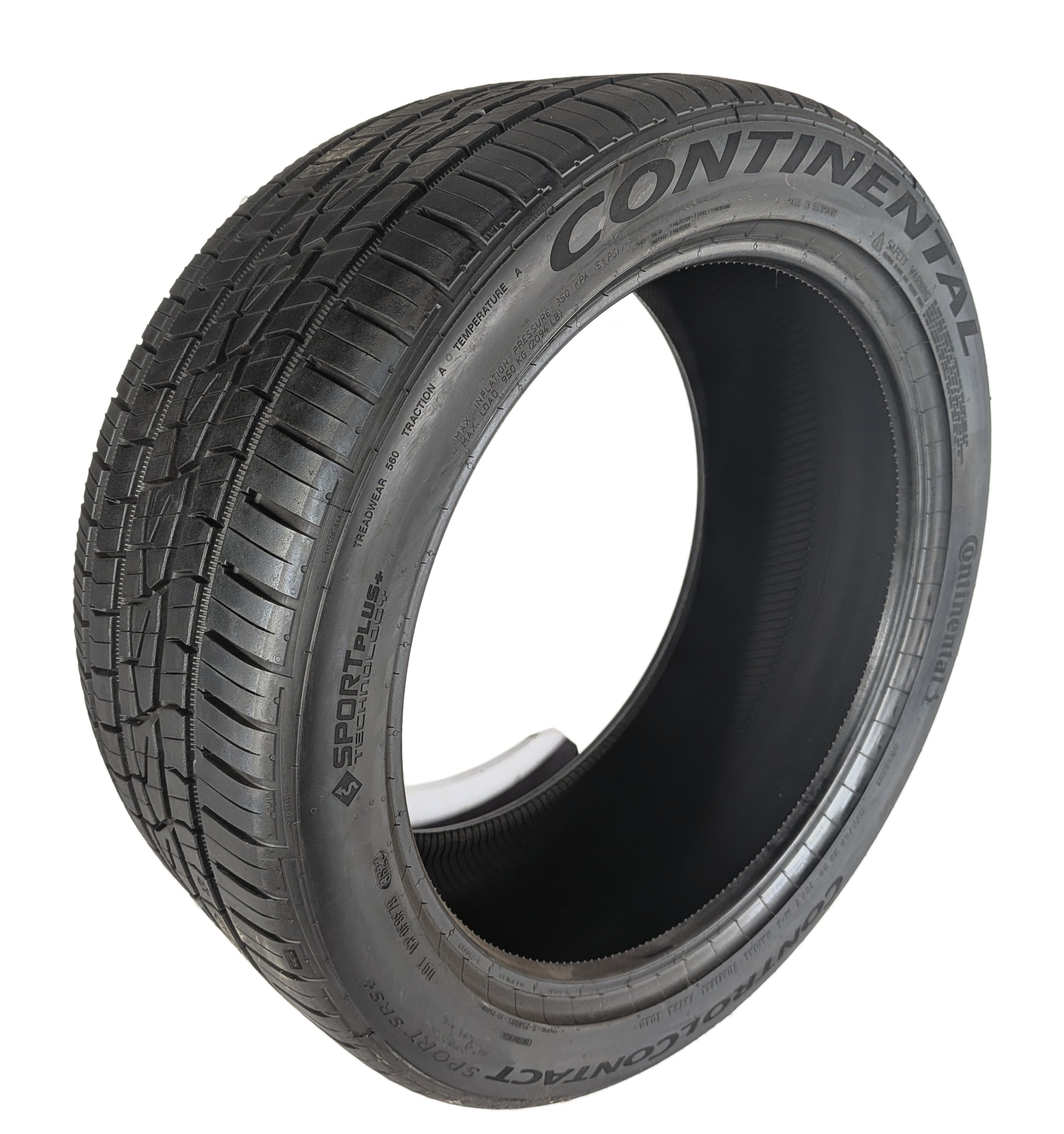 CONTINENTAL CONTROLCONTACT SPORT SRS+ 275/40ZR20 106Y 7/32 DOT 3622 TIRE — exact item pictured