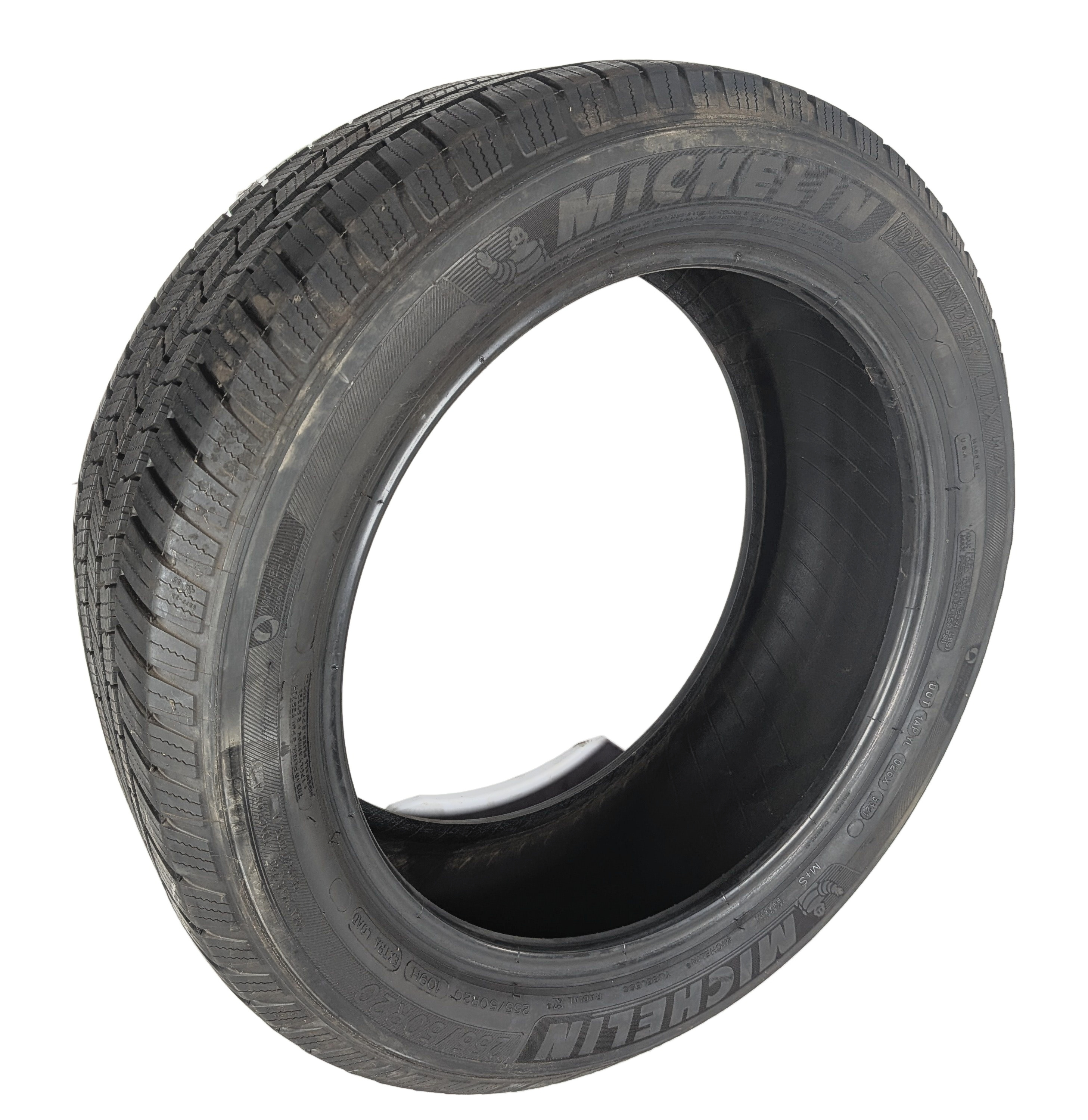 MICHELIN DEFENDER LTX M/S 255/50R20 109H XL ALL SEASON 8/32 DOT 3521 TIRE — exact item pictured