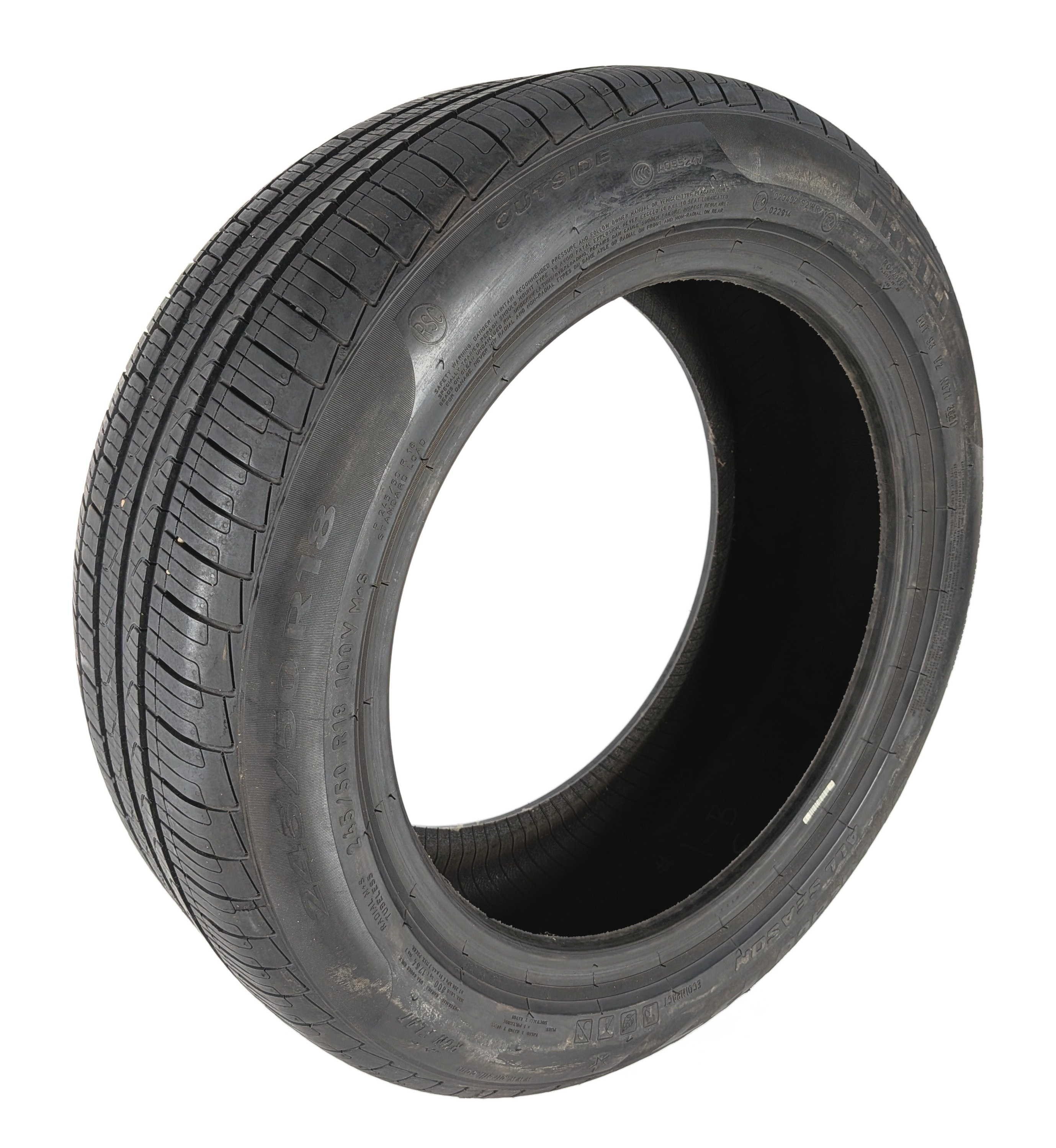 PIRELLI CINTURATO P7 ALL SEASON RUN FLAT 245/50R18 100V 7/32 DOT 3621 TIRE — exact item pictured