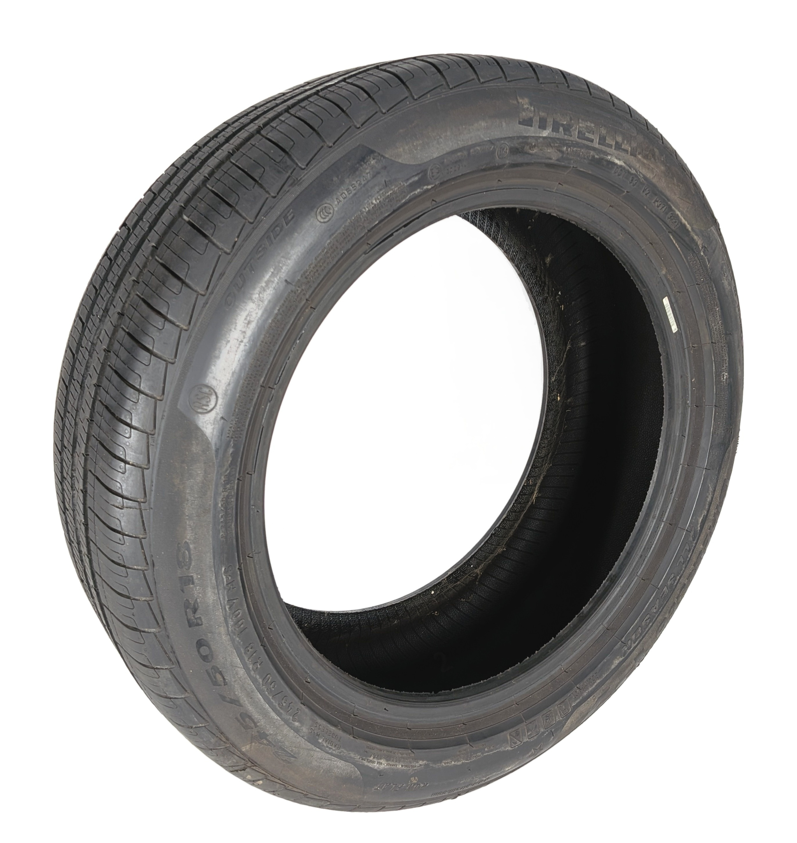 PIRELLI CINTURATO P7 ALL SEASON RUN FLAT 245/50R18 100V 7/32 DOT 3221 TIRE — exact item pictured