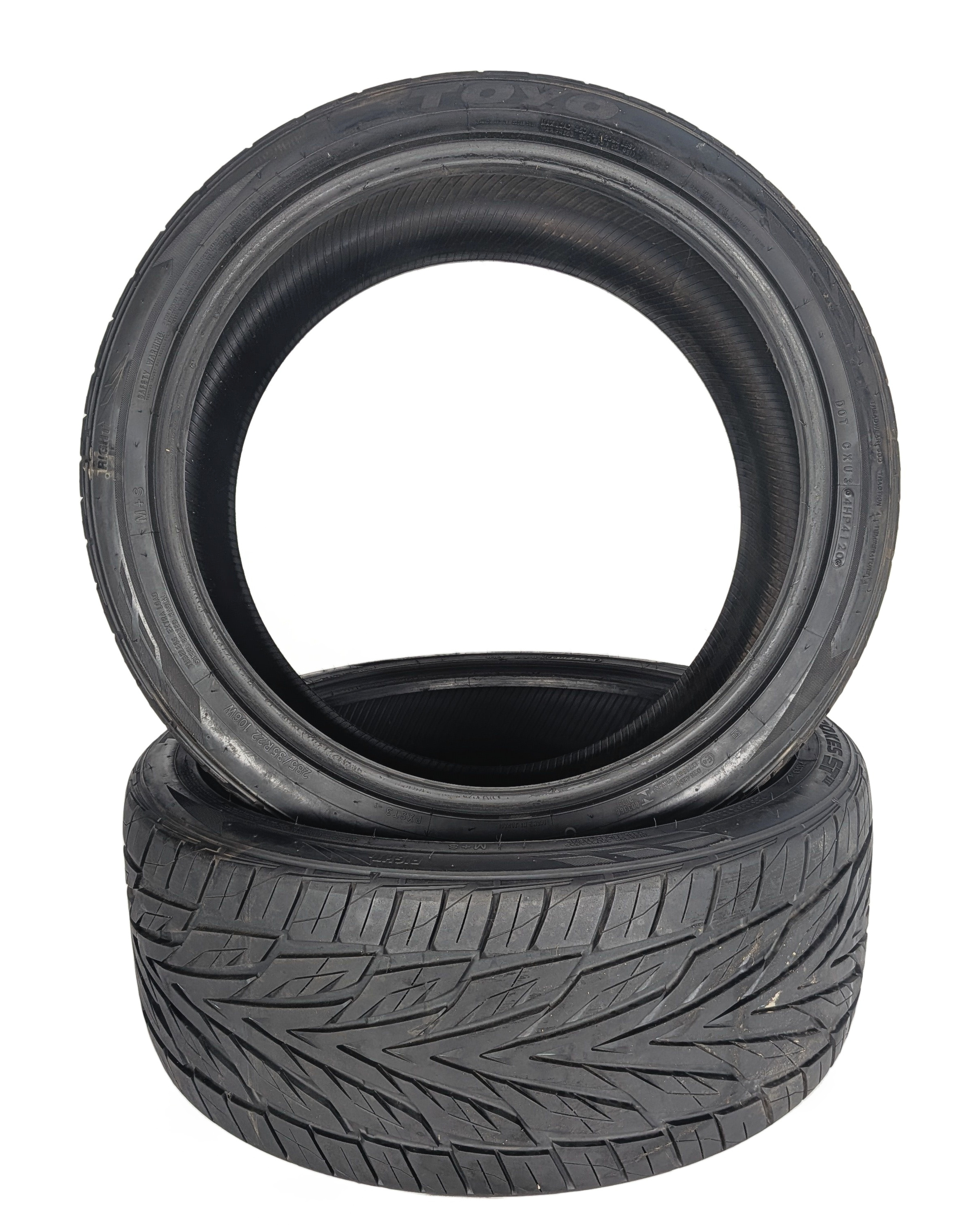 TOYO PROXES S/T III 285/35R22 106W ALL SEASON TIRES 8/32 DOT 4120 TIRE SET/2 — exact item pictured