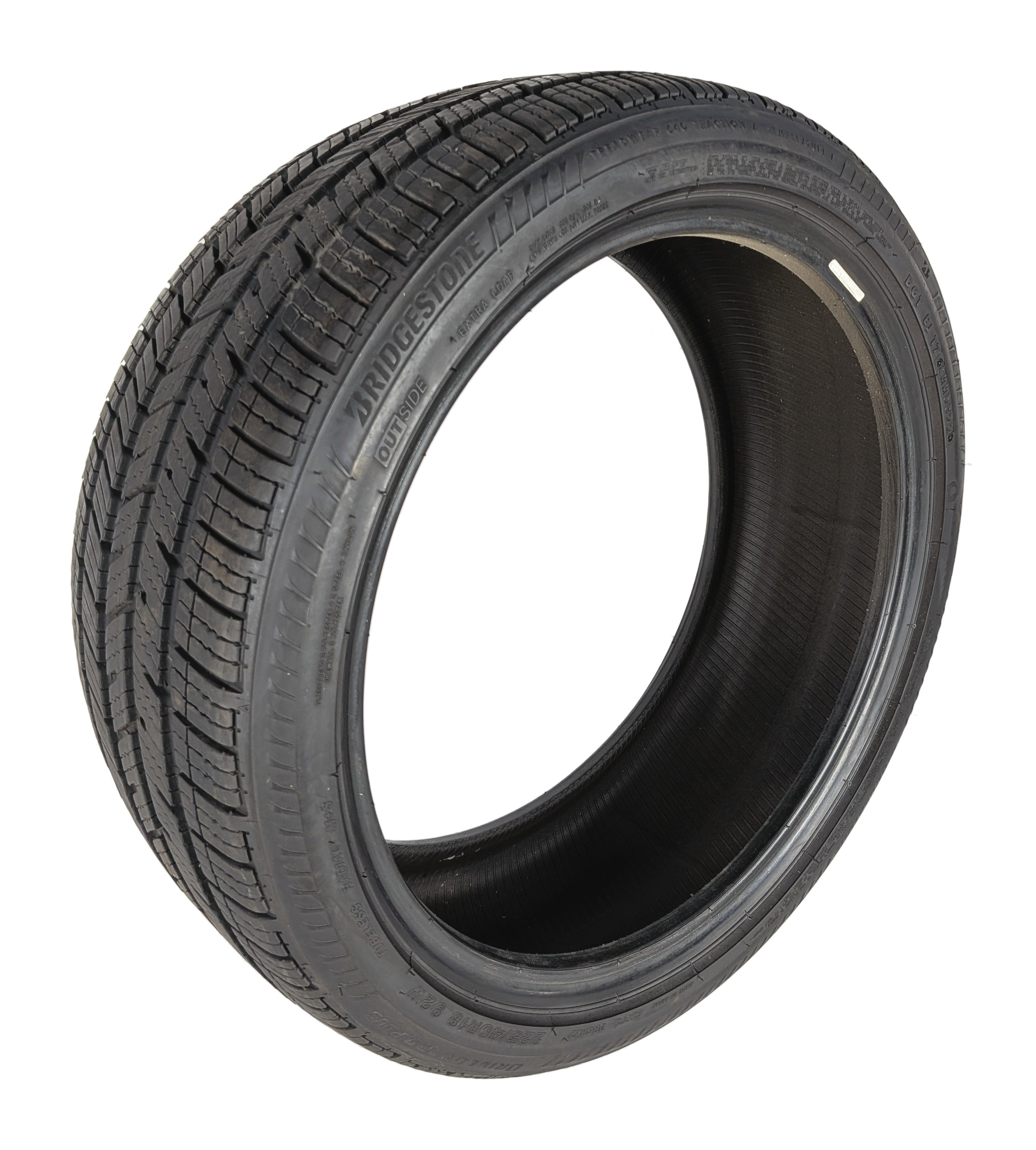 BRIDGESTONE DRIVEGUARD+ RFT 225/40R18 92W XL RUN FLAT A/S 6/32 DOT0322 TIRE — exact item pictured