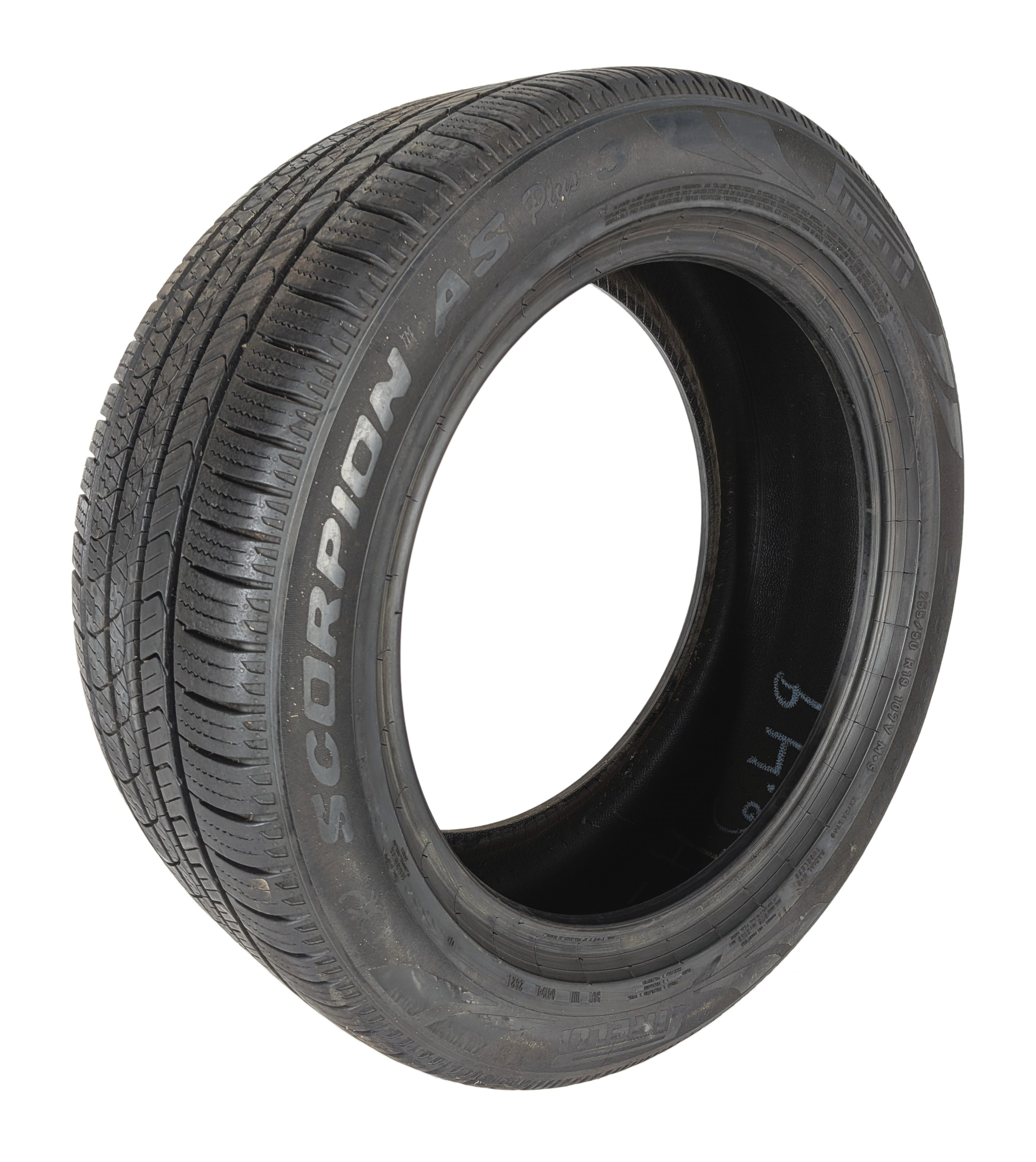 PIRELLI SCORPION AS PLUS 3 255/50R19 107V XL ALL SEASON 8/32 DOT 2621 TIRE — exact item pictured