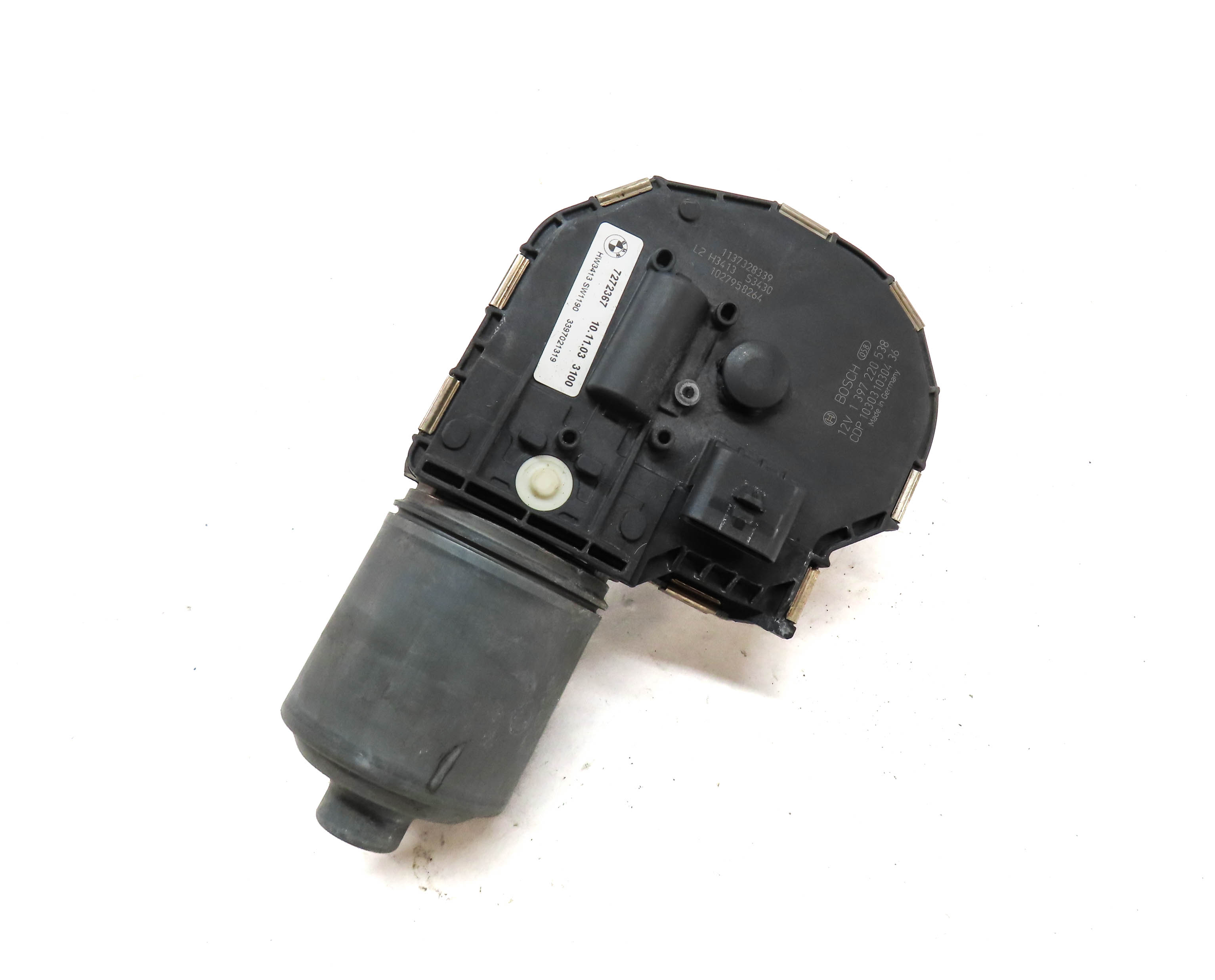 10-16 BMW M5 535i 550i 740i 750i 760i (F01 F02 F10) FRONT WINDSHIELD WIPER MOTOR — exact item pictured