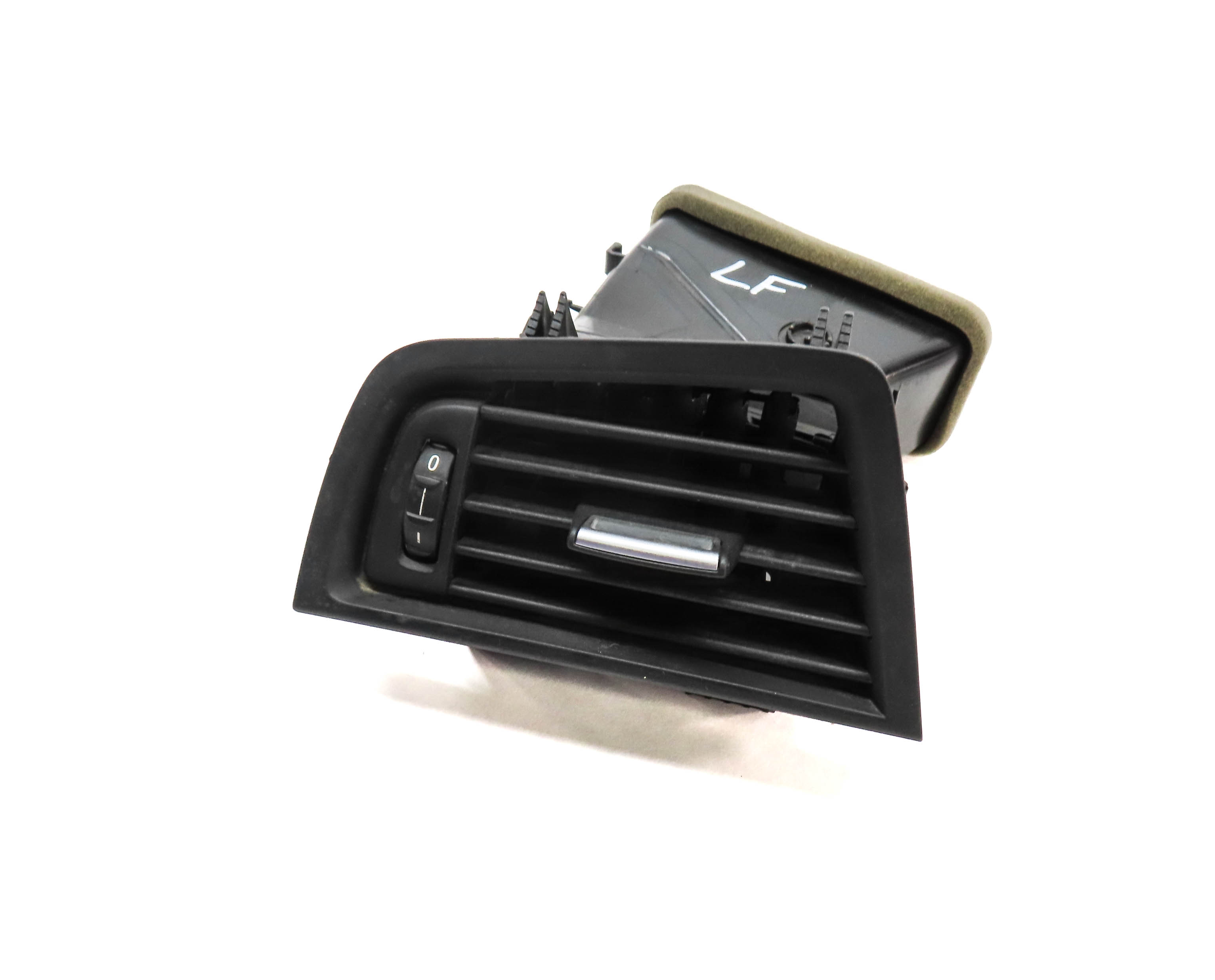 2011 BMW 535Xi (F10) FRONT LEFT DRIVER OUTER DASH A/C HEATER AIR VENT(Black) — exact item pictured
