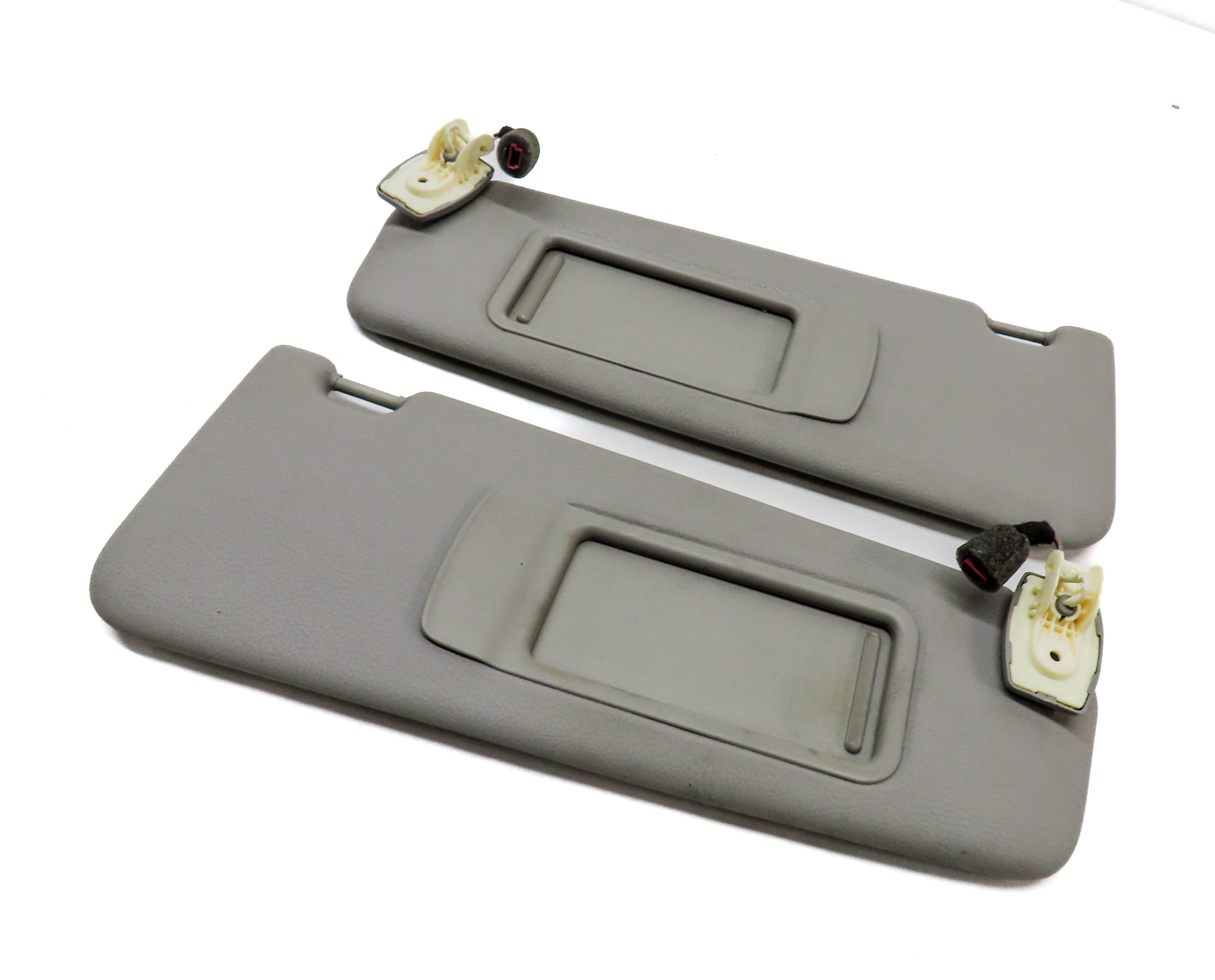2010-2016 BMW 528i 535i 550i (F10) FRONT LEFT & RIGHT SUNVISOR SHADE SET(Gray) — exact item pictured