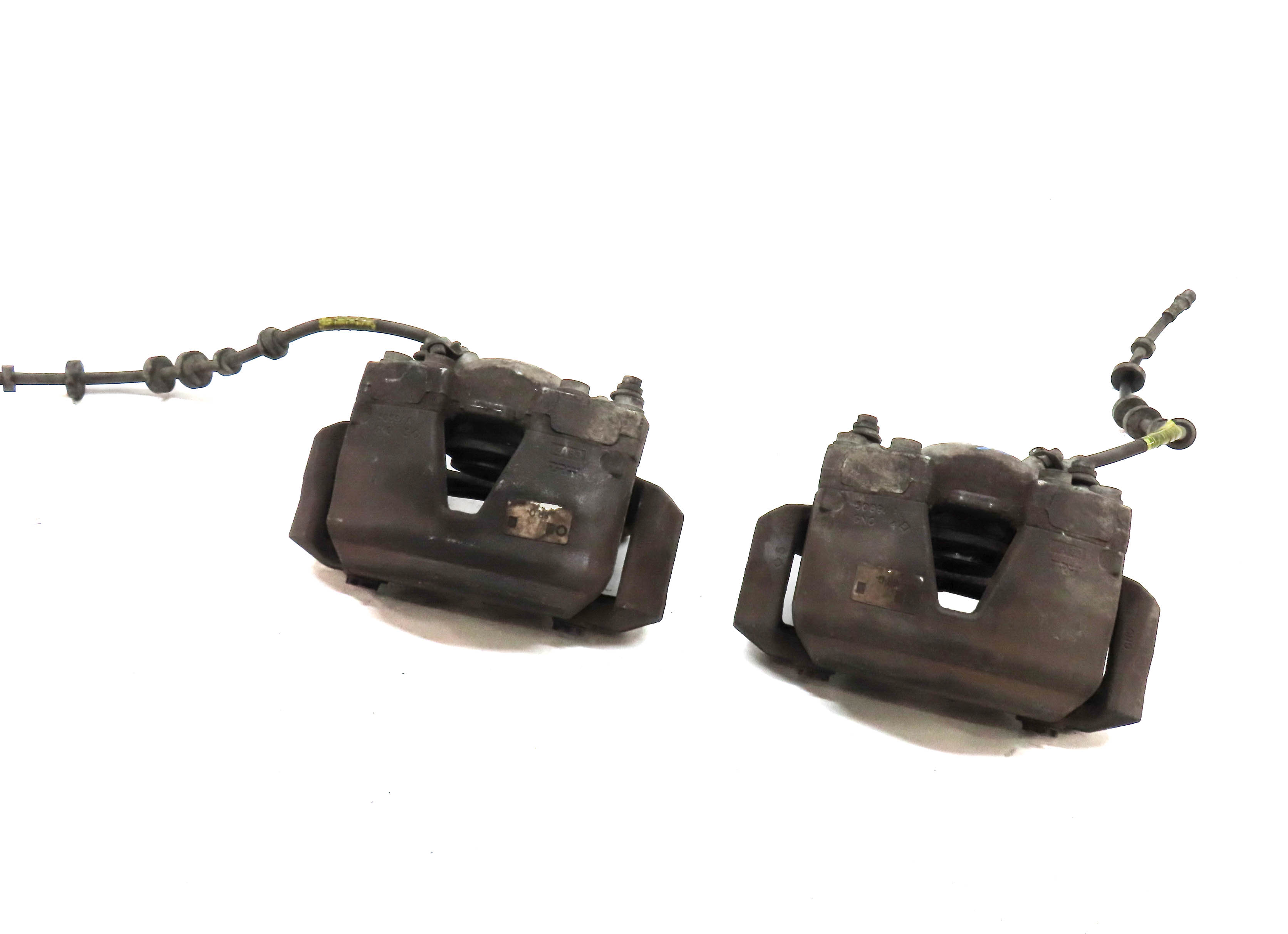 09-17 AUDI Q5 (B8 8R) FRONT LEFT & RIGHT ABS BRAKE CALIPER SET-2 (13.58" ROTOR) — exact item pictured