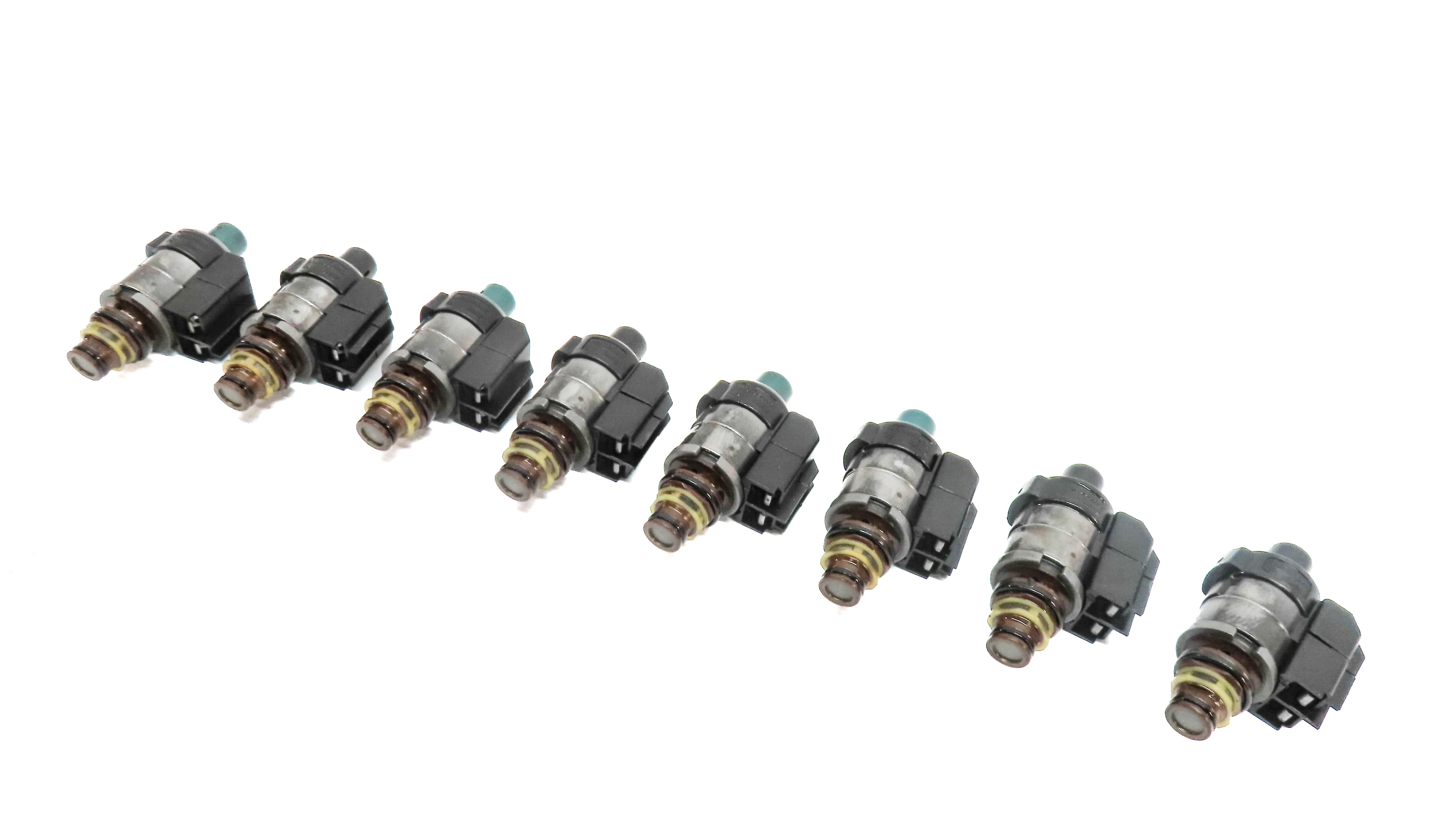04-18 MERCEDES C CL E GL G ML S SLK 722.9 TRANSMISSION VALVE BODY SOLENOID SET-8 — exact item pictured