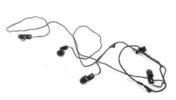 2011 BMW X5 (E70) REAR PARK DISTANCE CONTROL PDC SENSOR SET/4 w/HARNESS (Blue) — exact item pictured