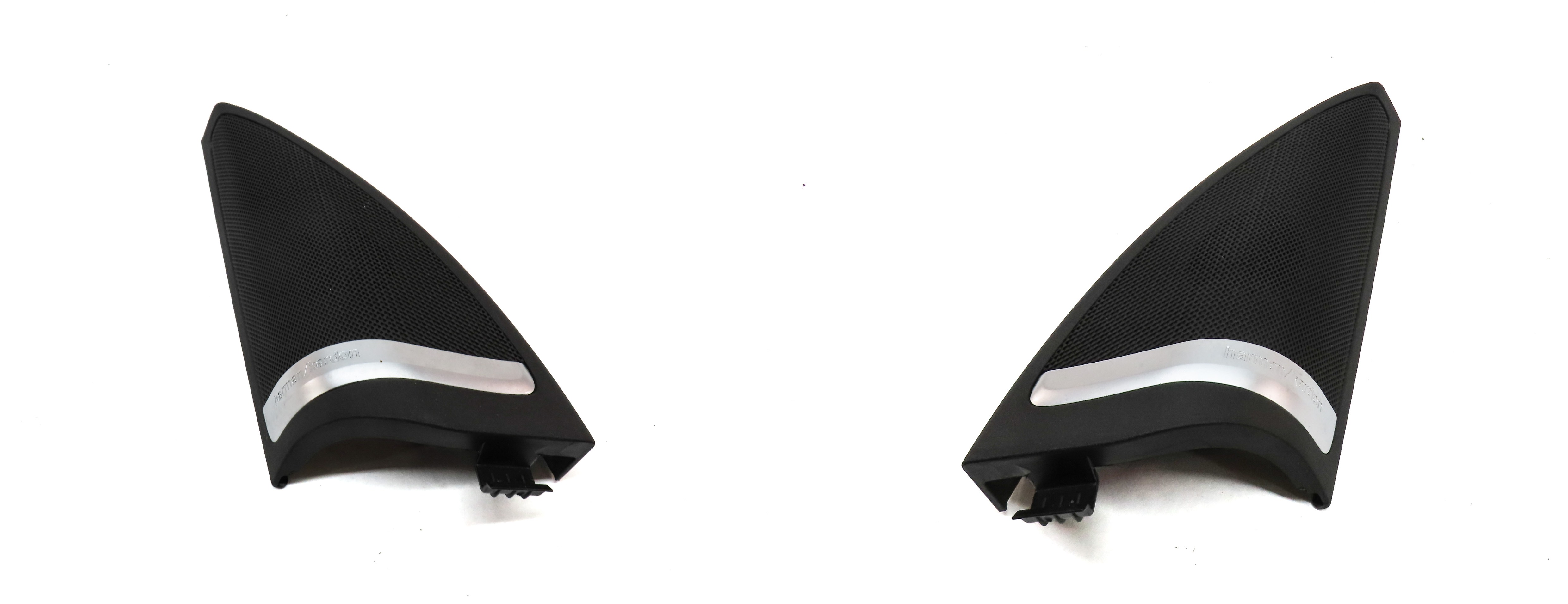 2013 MERCEDES GL450 (X166) FRONT DOOR PILLAR HARMAN KARDON SPEAKER GRILLE SET — exact item pictured