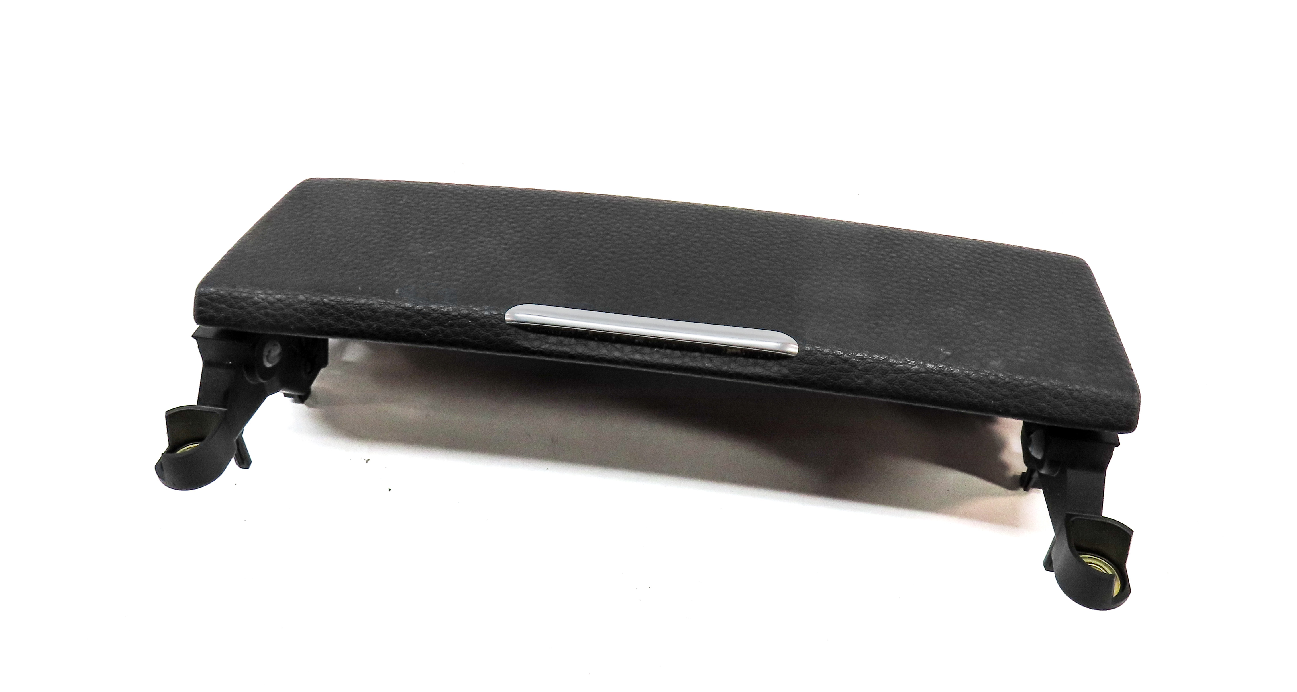 2018 PORSCHE MACAN (95B) FRONT CENTER DASH STORAGE BIN DOOR LID (BLACK) — exact item pictured