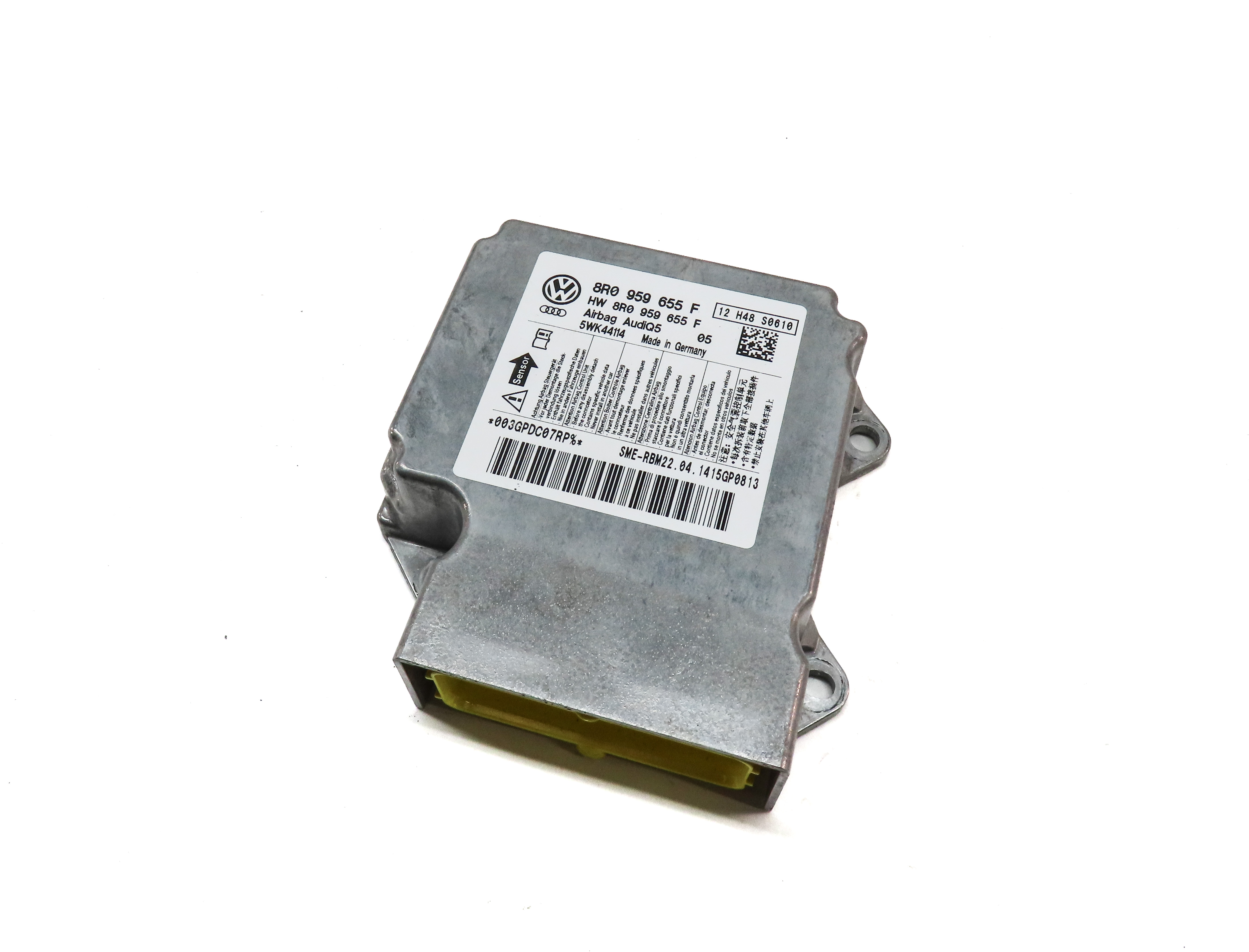 2013-2014 AUDI Q5 SQ5 (B8 8R) SRS BAG RESTRAINT CONTROL MODULE COMPUTER — exact item pictured