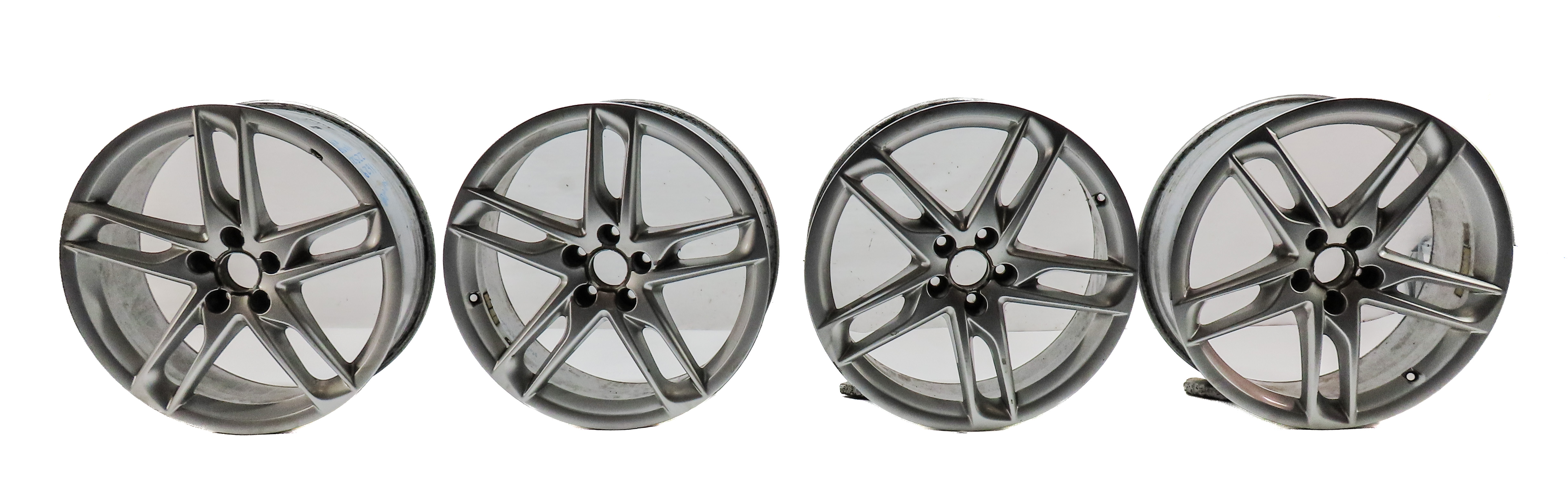 2013-2017 AUDI Q5 (B8 8R) 19x8 ALUMINUM ALLOY 5-SPLIT SPOKE WHEEL RIM SET/4 — exact item pictured