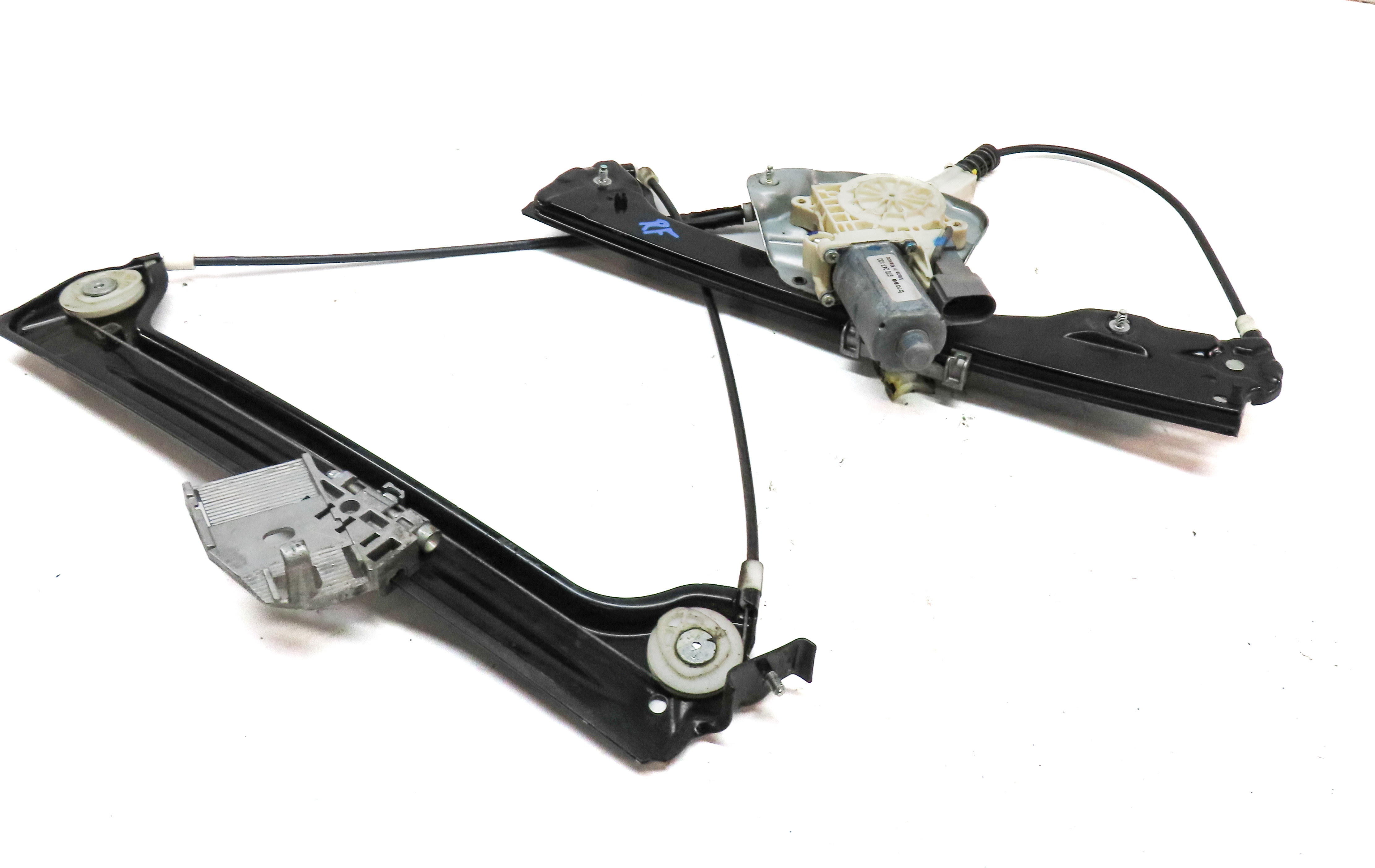 07-08 BMW Z4 (E85) FRONT RIGHT PASSENGER DOOR POWER WINDOW REGULATOR w/ MOTOR — exact item pictured