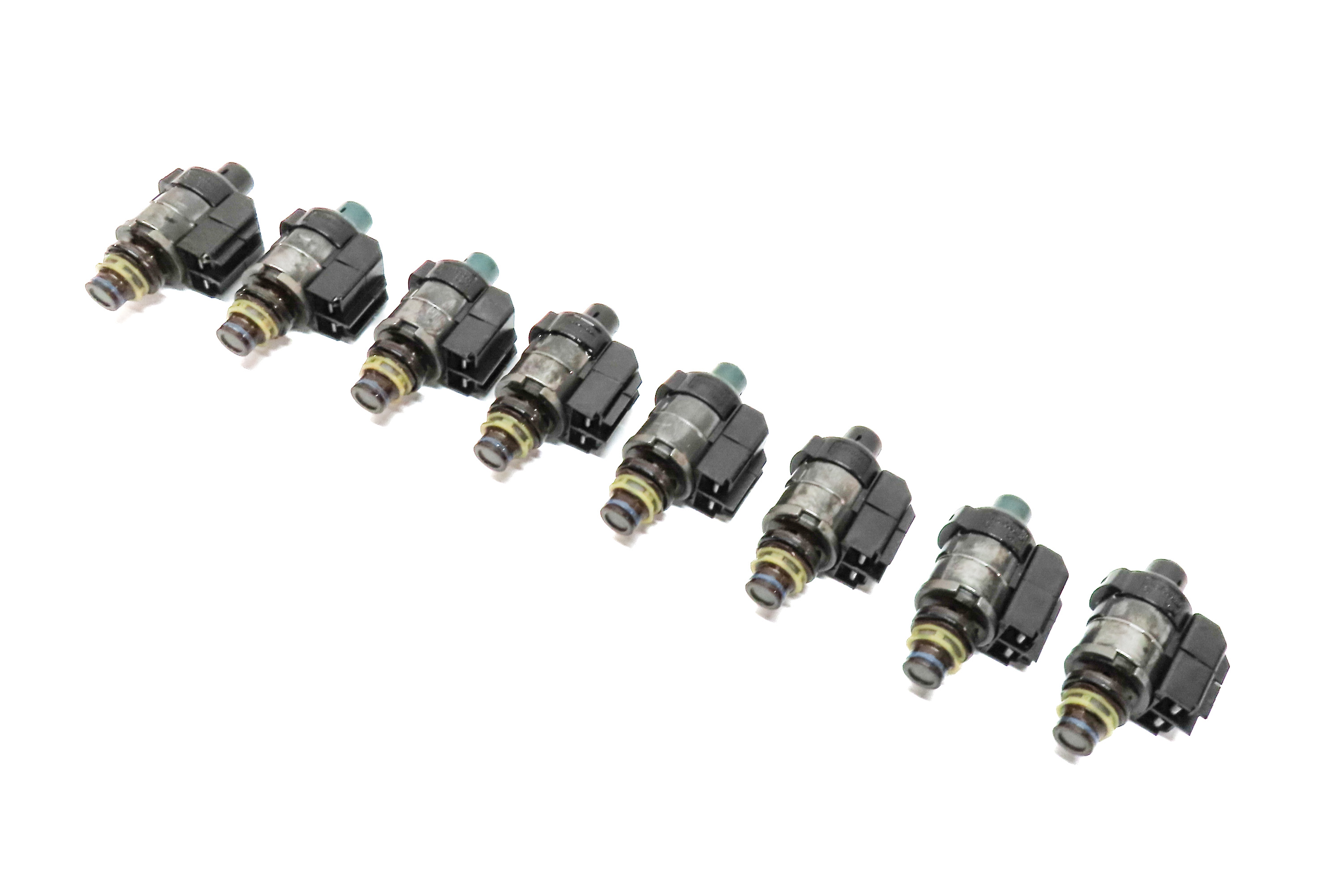 04-18 MERCEDES C CL E GL G ML S SLK 722.9 TRANSMISSION VALVE BODY SOLENOID SET-8 — exact item pictured