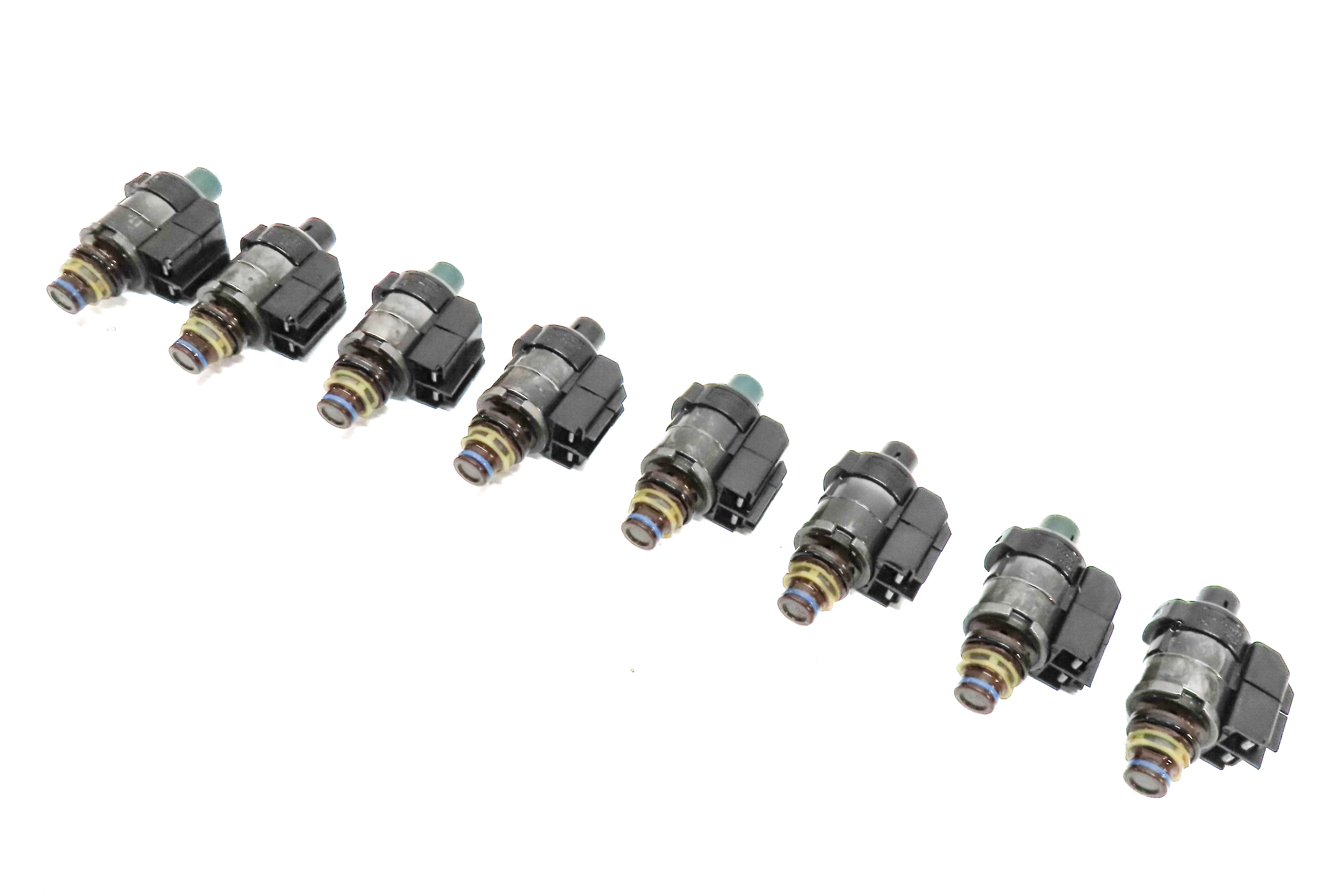04-18 MERCEDES C CL E GL G ML S SLK 722.9 TRANSMISSION VALVE BODY SOLENOID SET-8 — exact item pictured