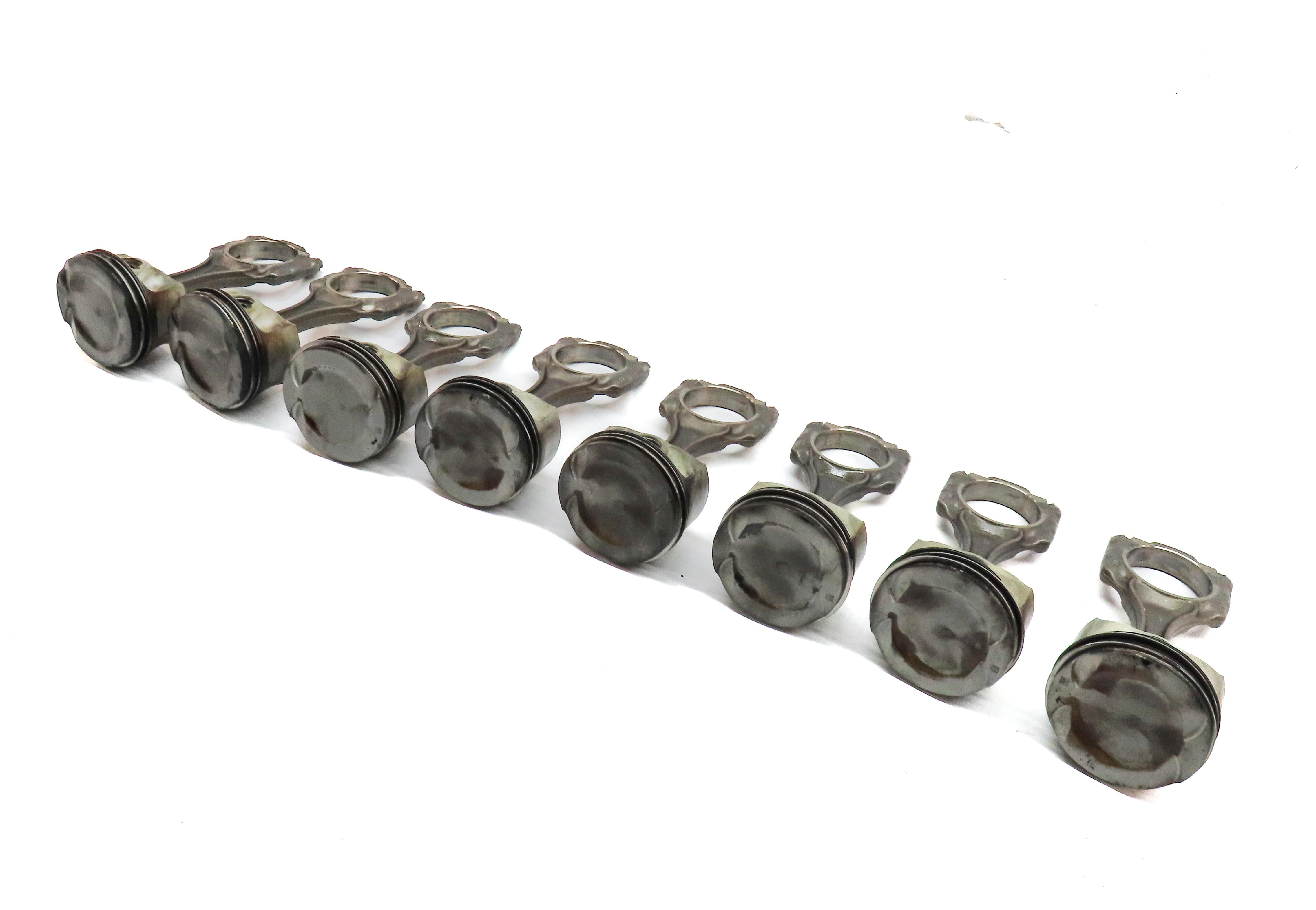 2009-2014 BMW 550i 750i X5 X6 (F01 F10 E70 E71) 4.4L N63 TWIN TURBO PISTON SET/8 — exact item pictured