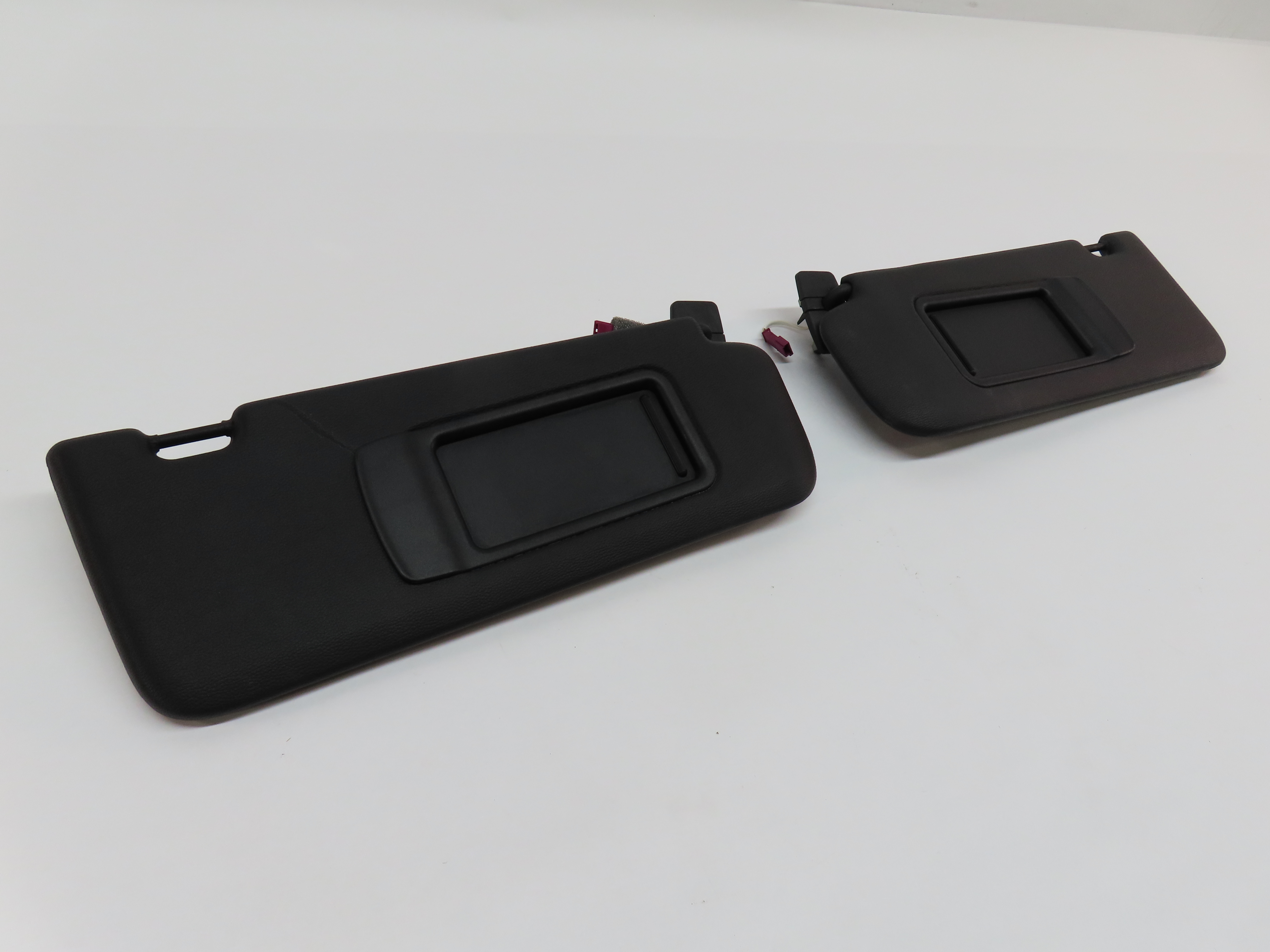 2011-2018 BMW X3 X4 (F25 F26) FRONT LEFT & RIGHT SUNVISOR SHADE SET (Black) — exact item pictured