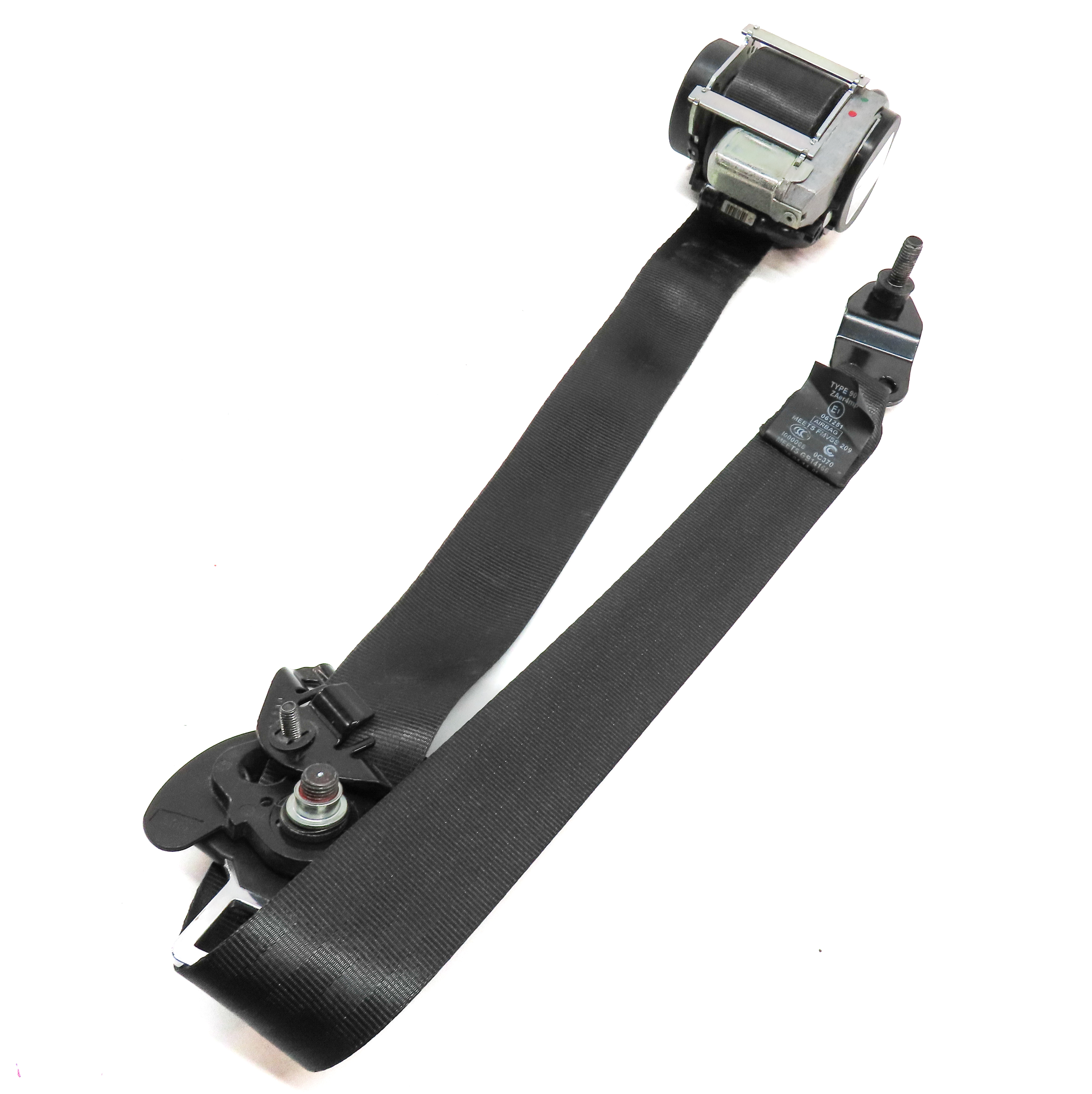 2012-2018 RANGE ROVER EVOQUE (L538) LEFT FRONT DRIVER SEATBELT RETRACTOR (BLACK) — exact item pictured