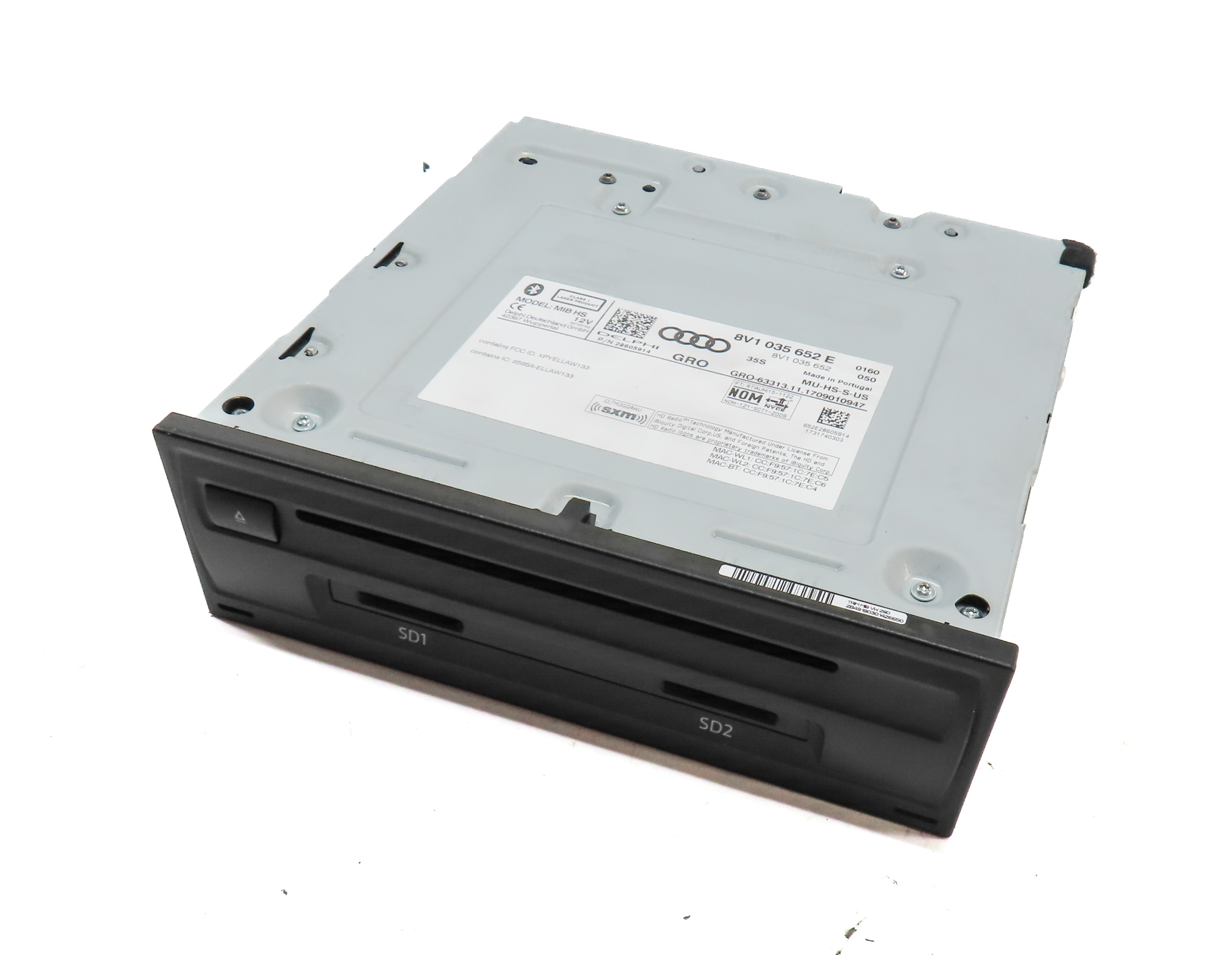 2017-2018 AUDI A3 (8V) FRONT RADIO MULTIMEDIA SD CARD CD PLAYER HEAT UNIT — exact item pictured