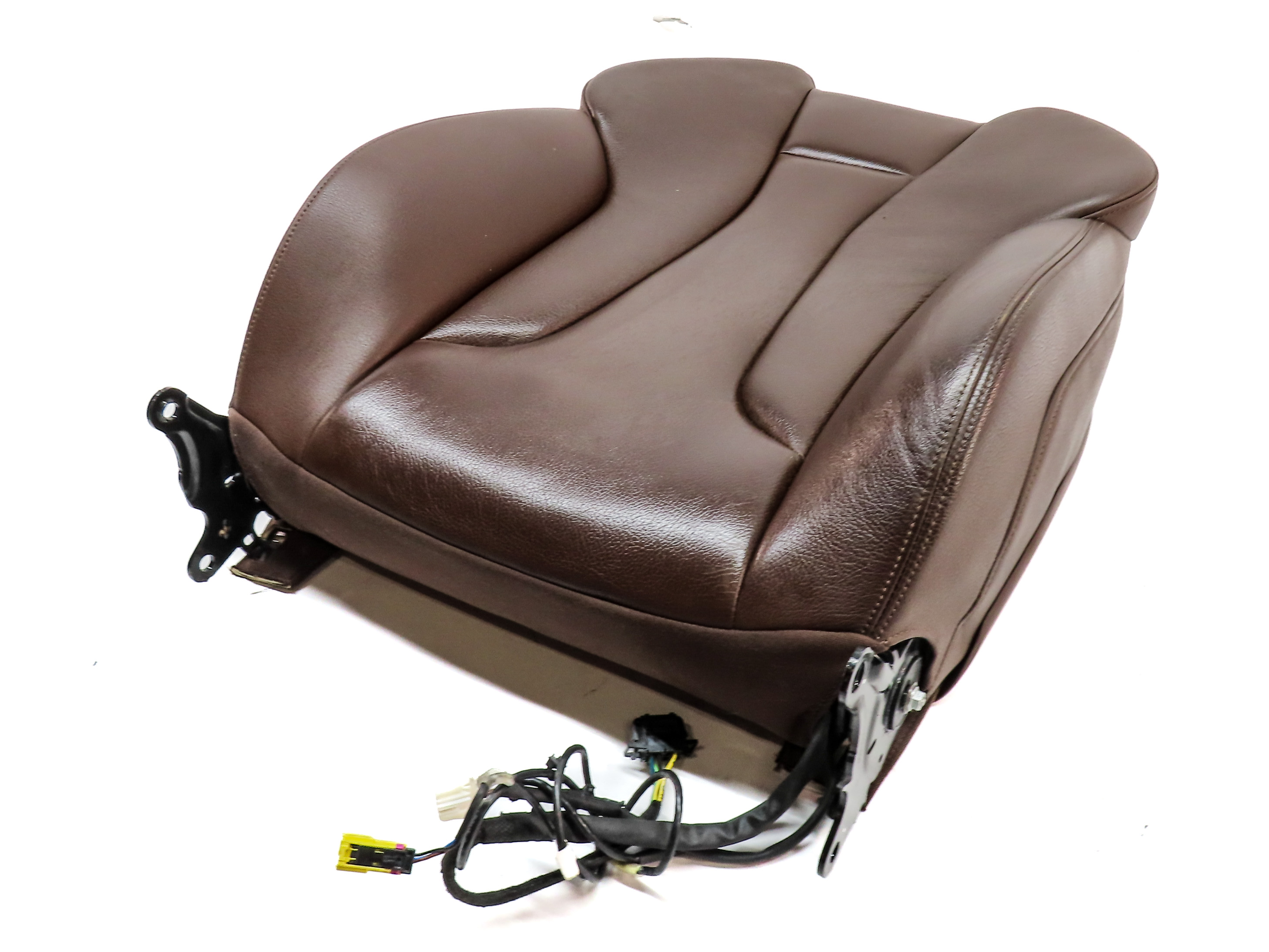 2018 AUDI A3 (8V) FRONT LEFT DRIVER UPPER HEATED SPORT SEAT CUSHION (Brown) — exact item pictured