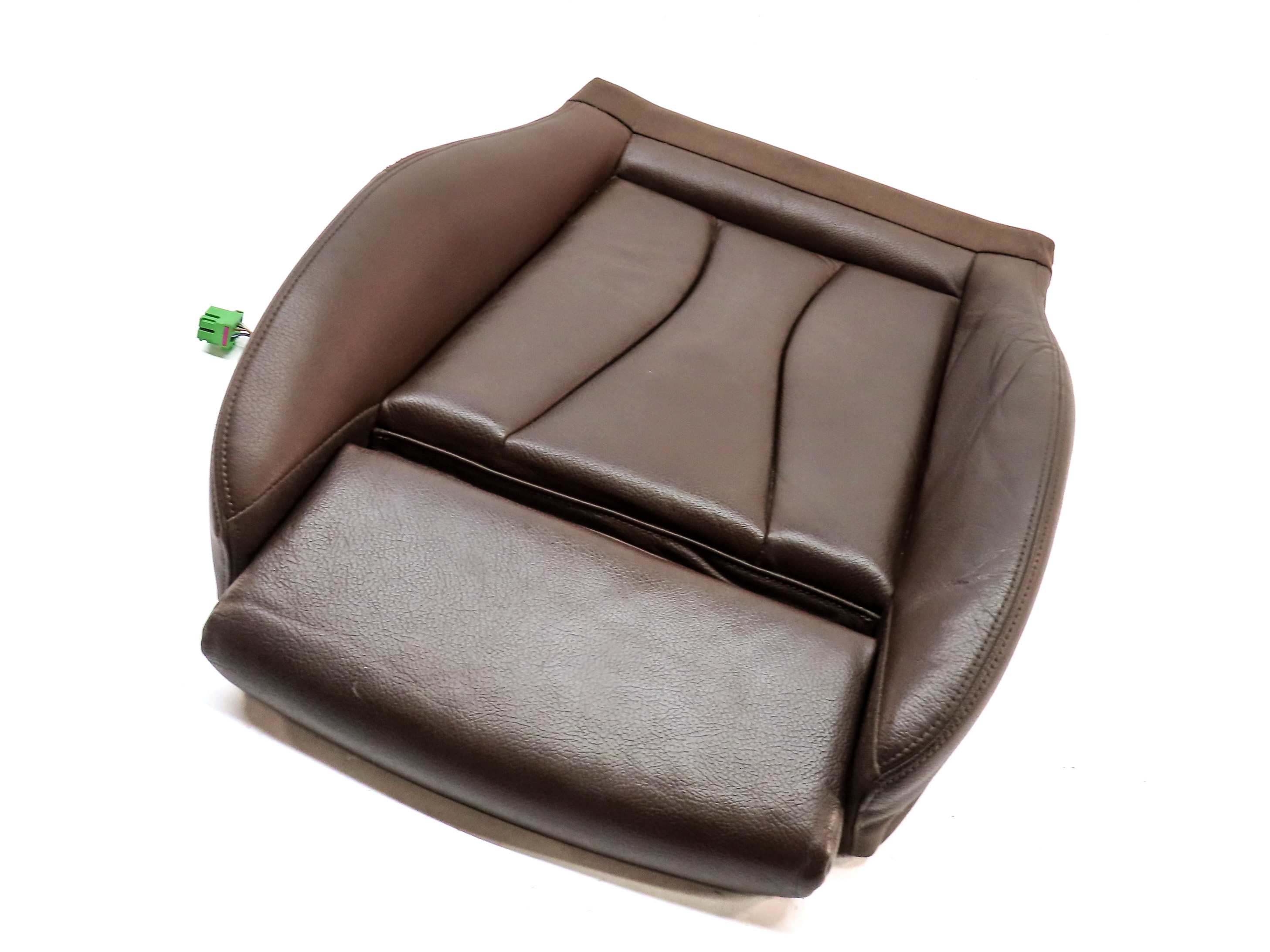 2018 AUDI A3 (8V) FRONT LEFT DRIVER LOWER HEATED SPORT SEAT CUSHION (Brown) — exact item pictured