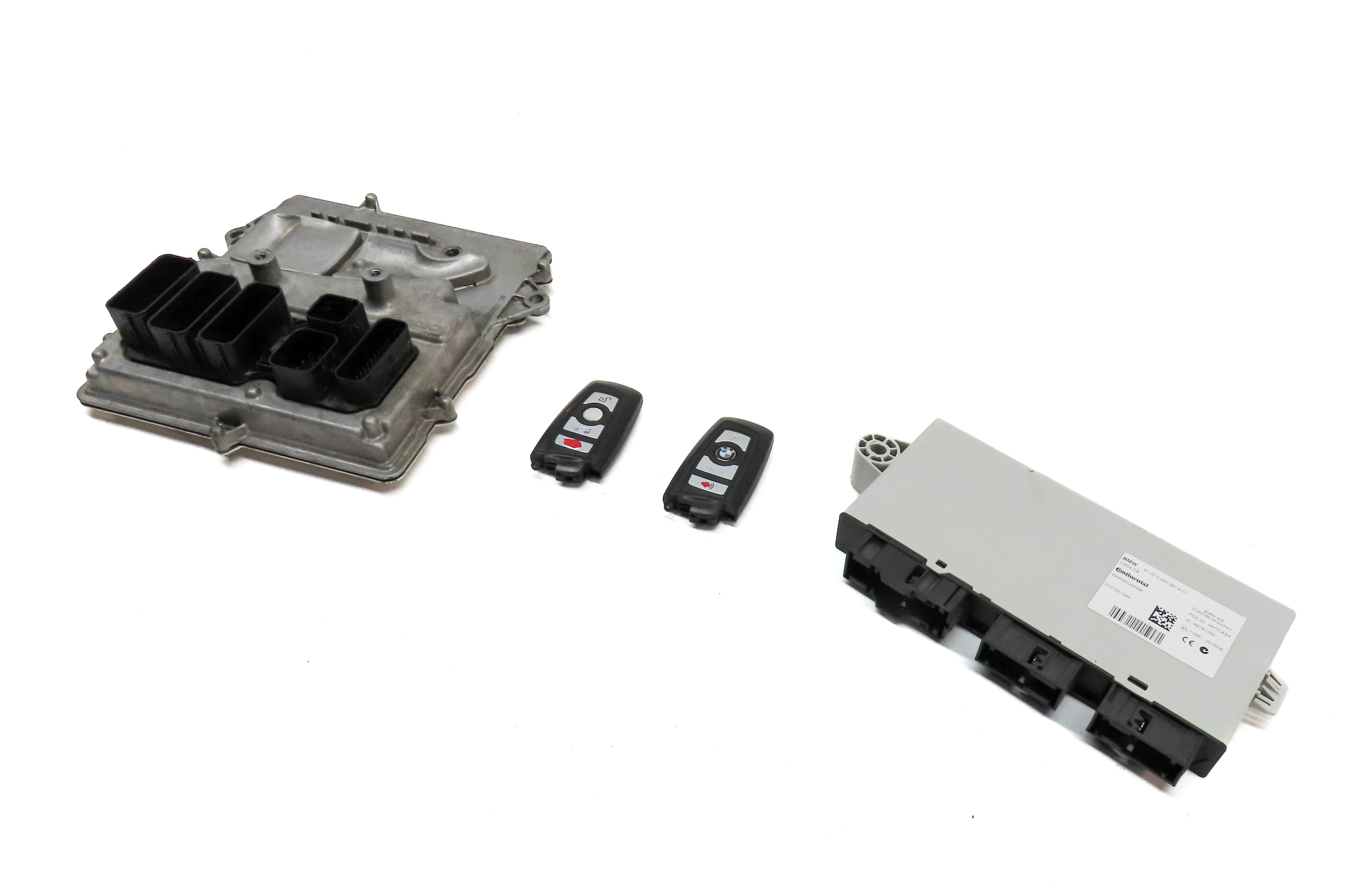 12-15 BMW 3 5 6 7 X3 F01 F06 F10 F30 ENGINE CONTROL MODULE IMMOBILIZER KEY SET — exact item pictured