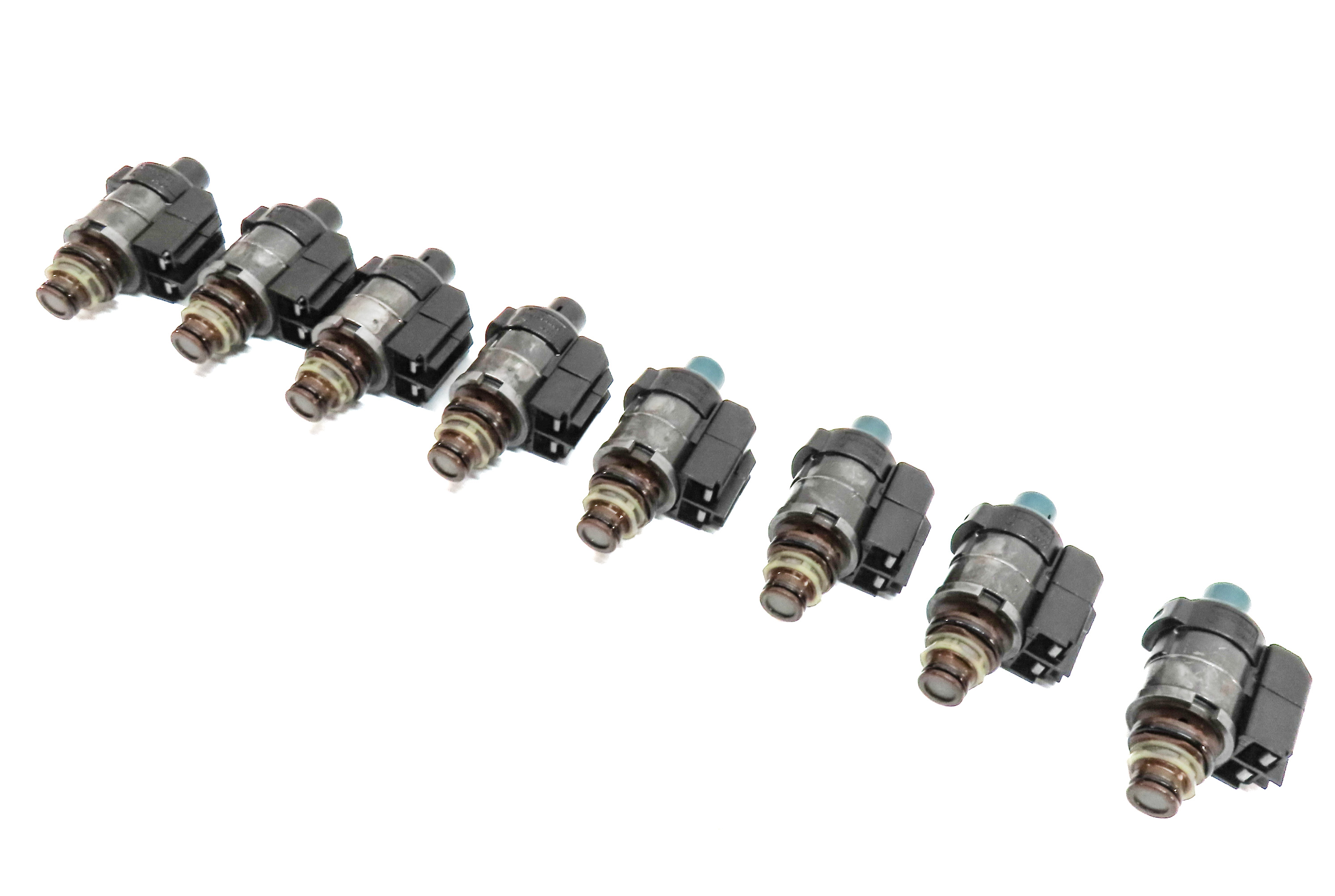 04-18 MERCEDES C CL E GL G ML S SLK 722.9 TRANSMISSION VALVE BODY SOLENOID SET-8 — exact item pictured