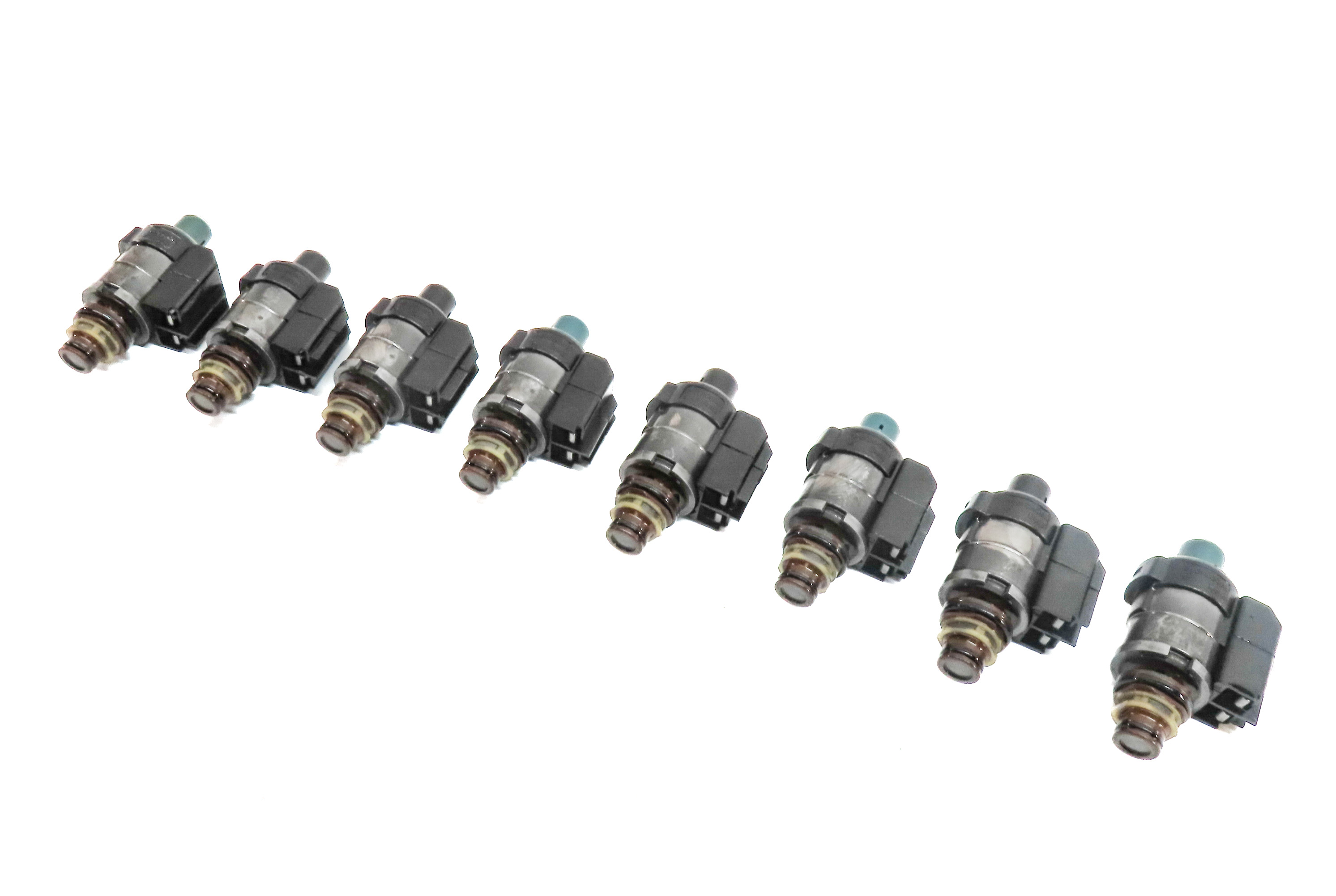 04-18 MERCEDES C CL E GL G ML S SLK 722.9 TRANSMISSION VALVE BODY SOLENOID SET-8 — exact item pictured