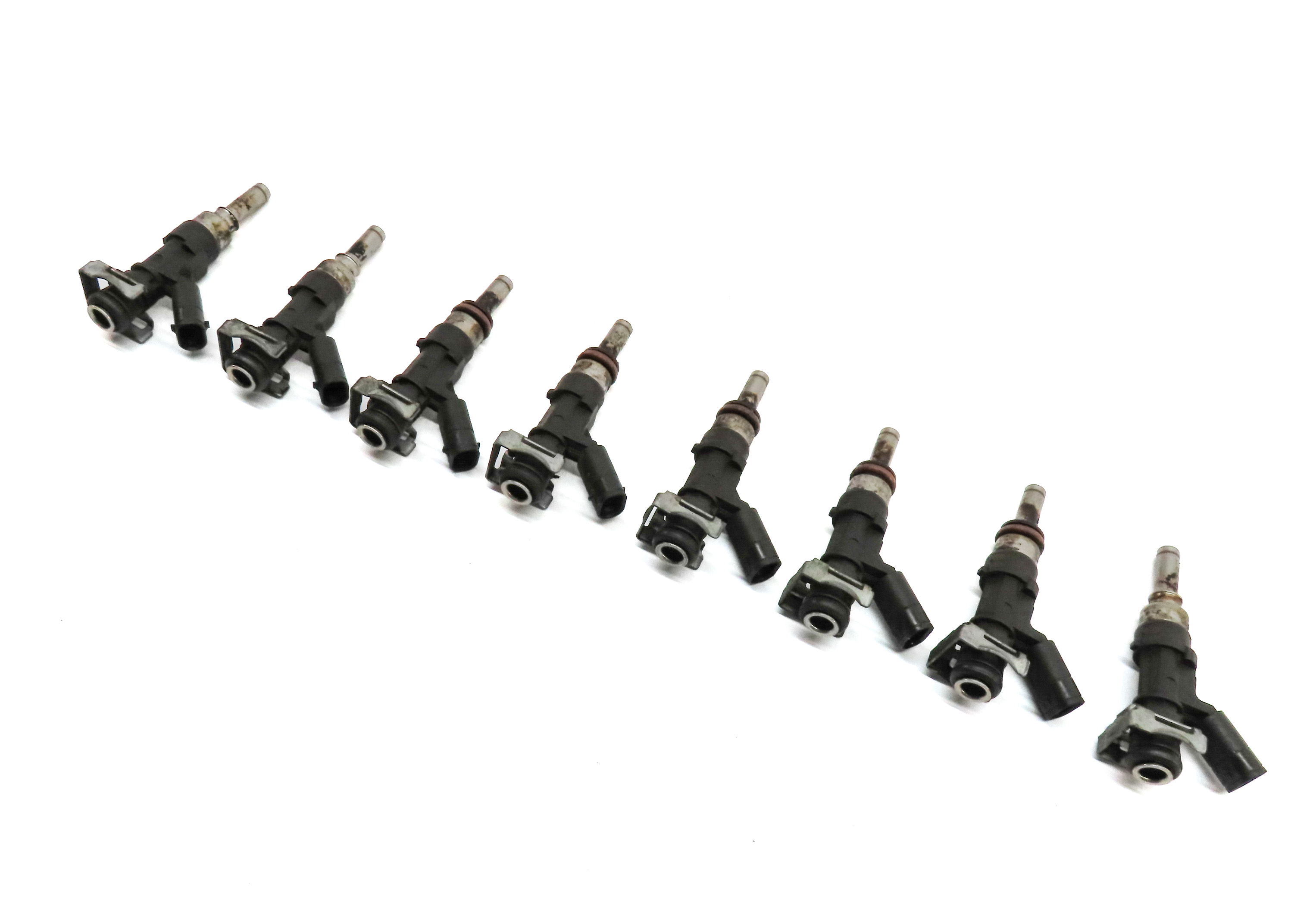 07-15 MERCEDES C63 CL63 E63 ML63 S63 SL63 CLK63 CLS63 R63 AMG FUEL INJECTOR SET — exact item pictured