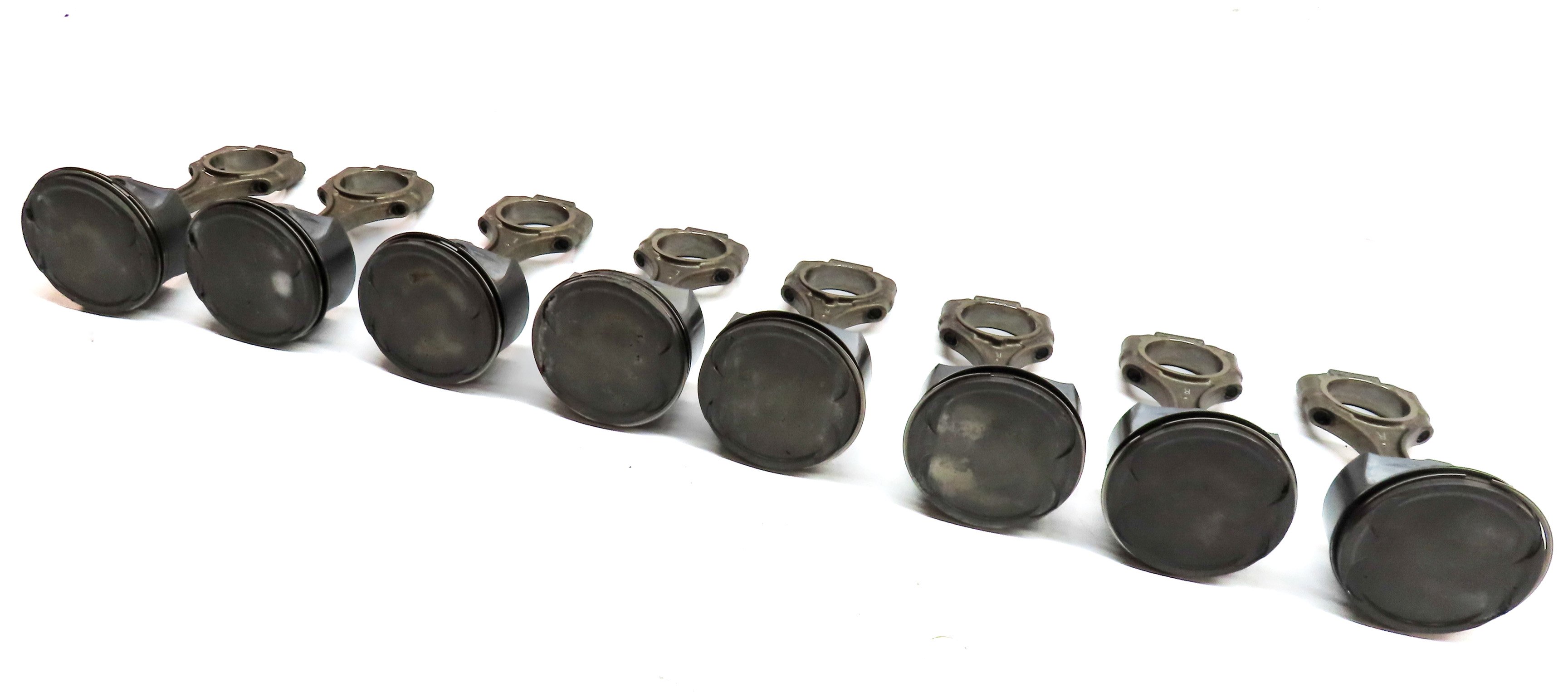 07-15 MERCEDES C CL E ML S CLK CLS R 6.3L AMG PISTON & CONNECTING ROD SET/8 — exact item pictured