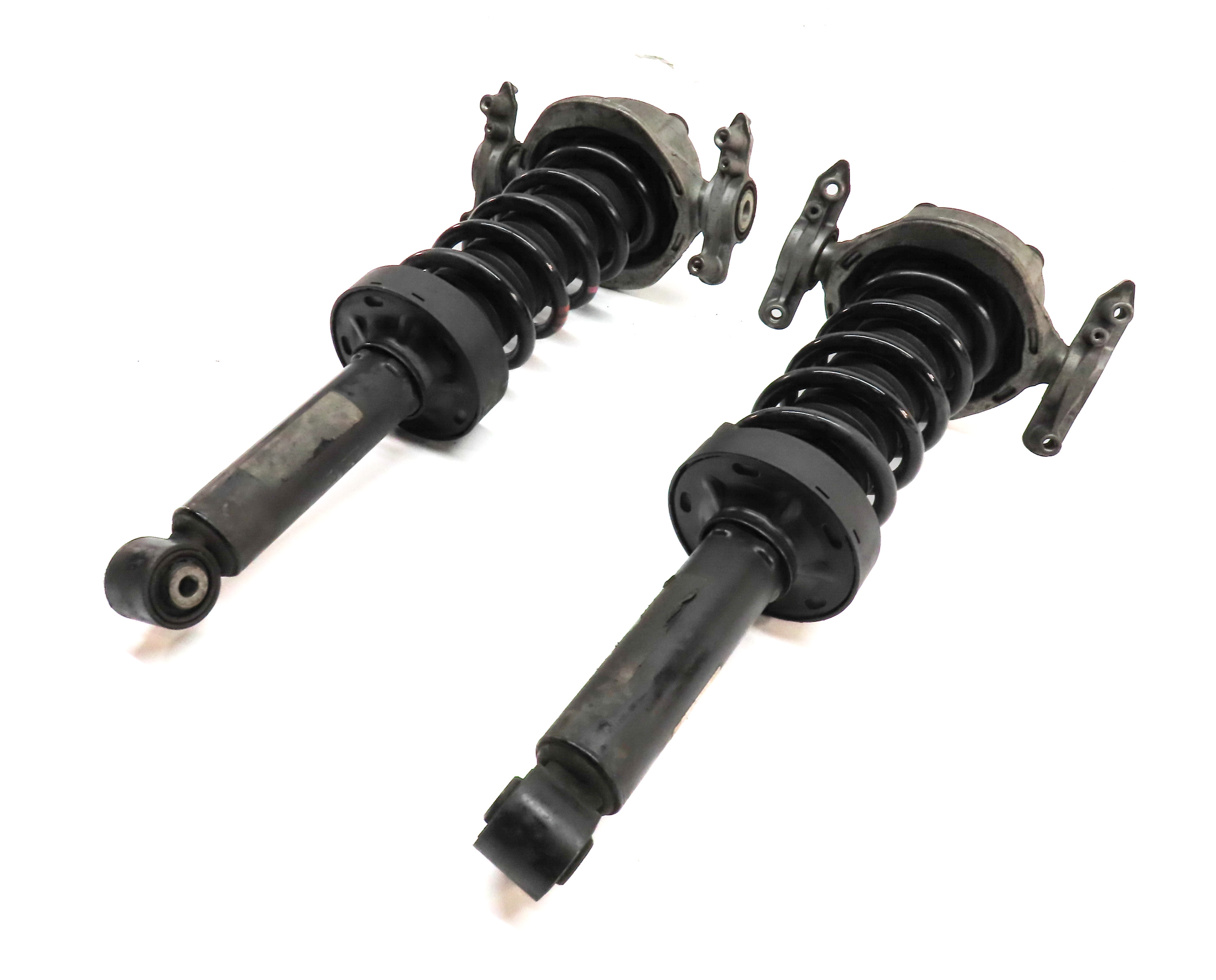 11-18 PORSCHE CAYENNE (958) REAR LEFT & RIGHT VDC VARIABLE DAMPING SHOCK STRUT — exact item pictured