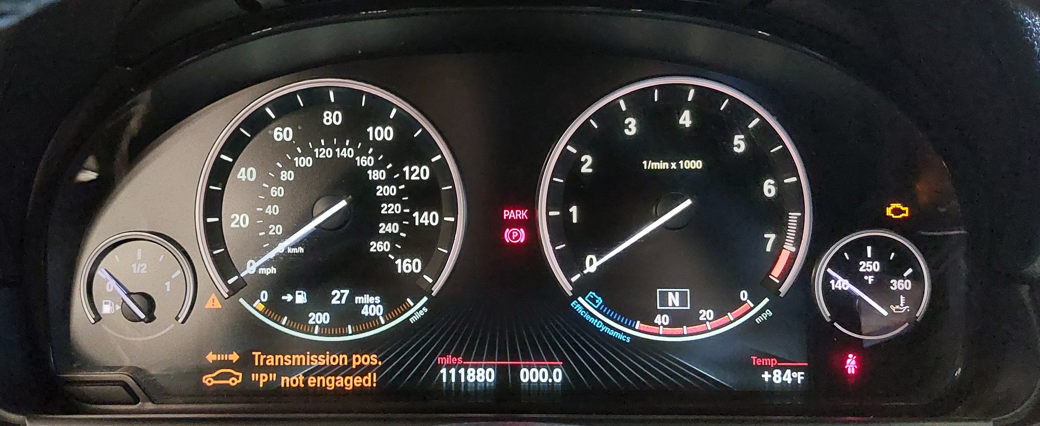 11-14 BMW 528i 535i 550i 640i 650i 740i 750i 760i X3 SPEEDOMETER GAUGE (111k) — exact item pictured
