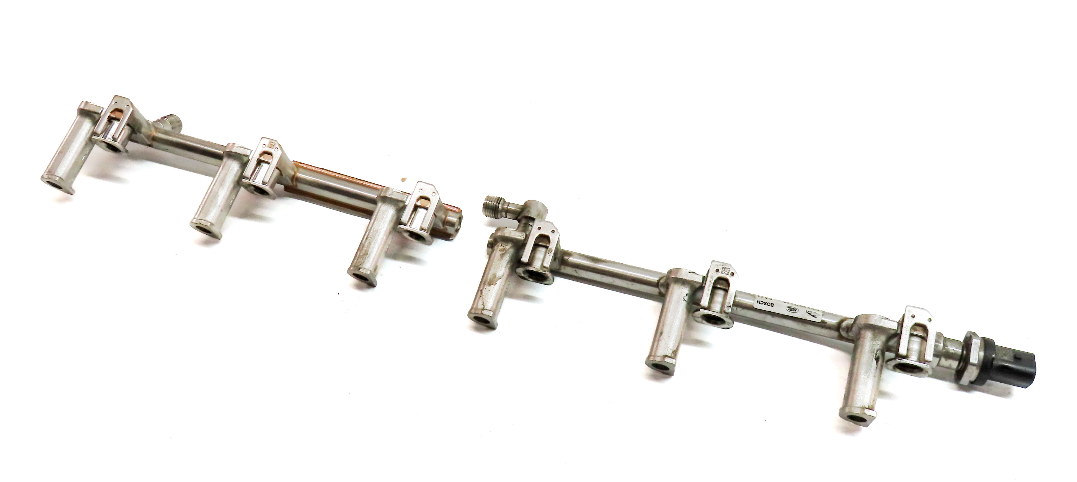 15 LAND ROVER LR4 (L319) 3.0L SUPER ENGINE LEFT & RIGHT FUEL INJECTOR RAIL SET/2 — exact item pictured