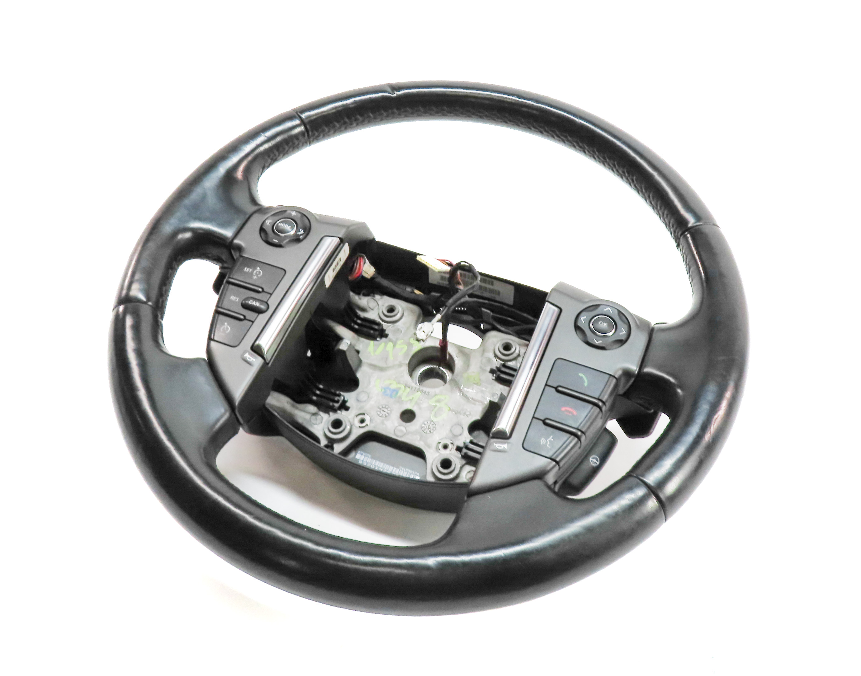 14-16 LAND ROVER LR4 HEATED STEERING WHEEL w/ SHIFT PADDLES CONTROL SWITCHES — exact item pictured