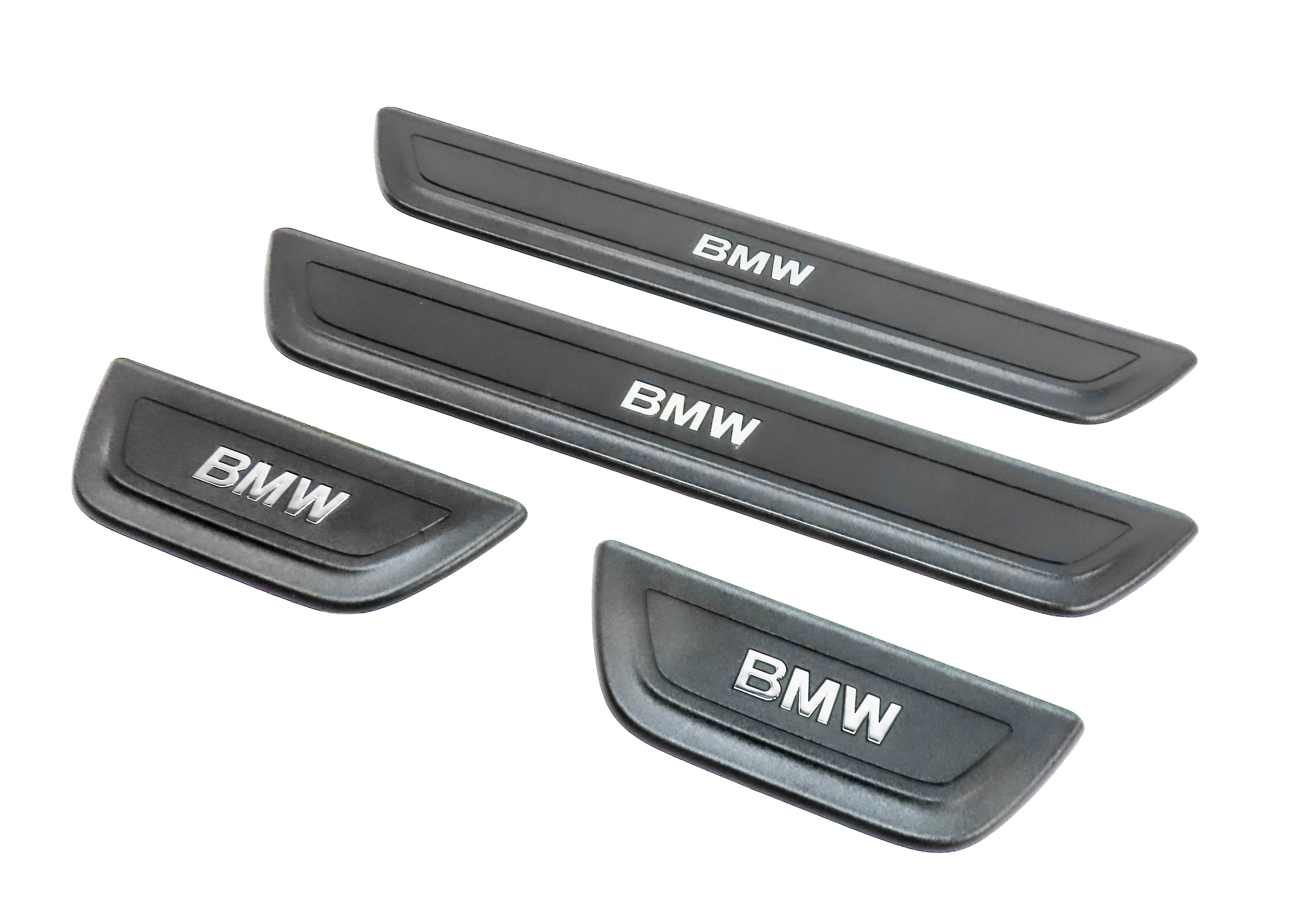 2011 BMW X3 (F25) FRONT REAR DOOR SILL SCUFF TRIM PLATE SET/4 — exact item pictured