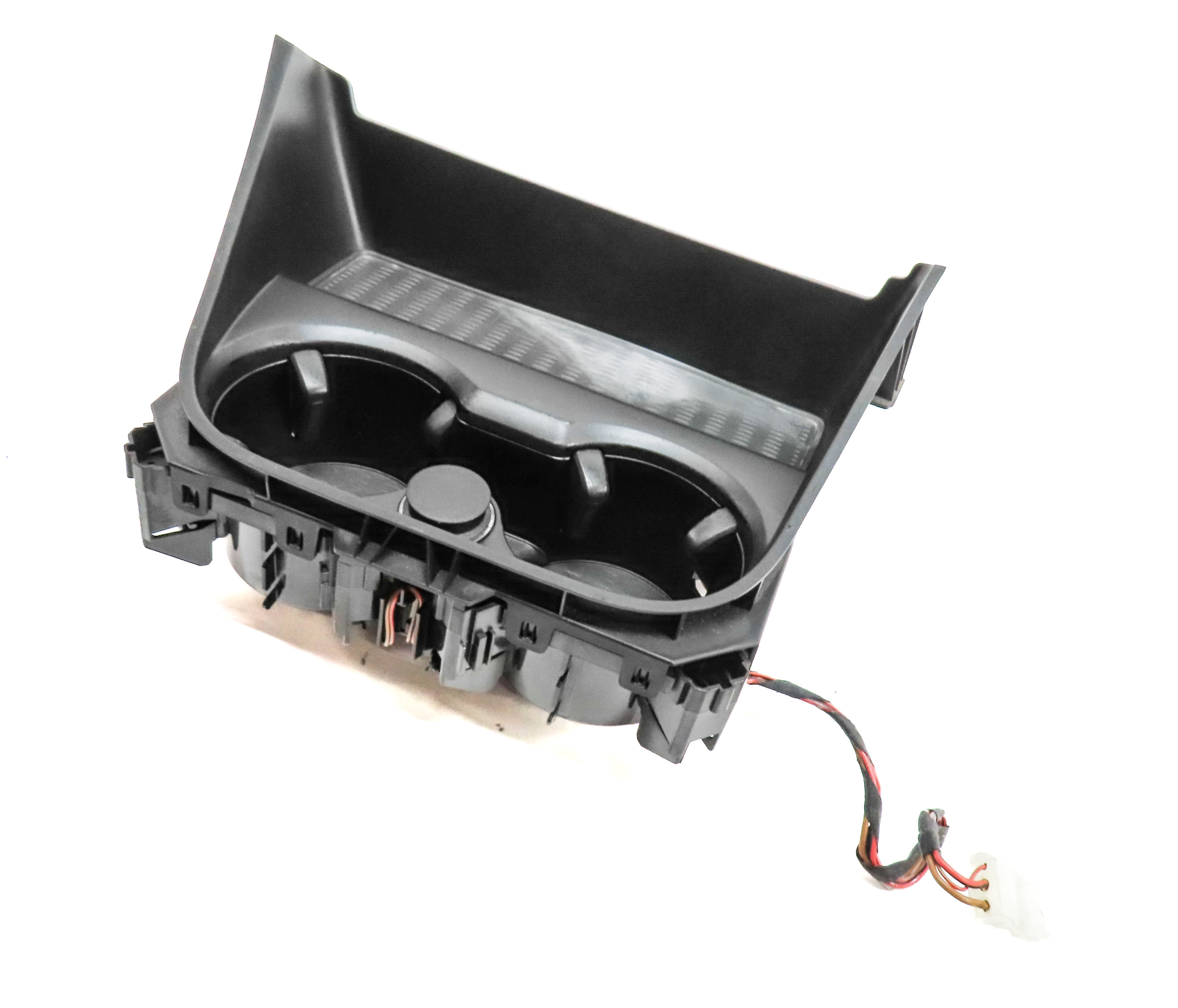 2011 BMW X3 (F25) FRONT CENTER CONSOLE DUAL CUPHOLDER ASSEMBLY w/ 12V SOCKET — exact item pictured