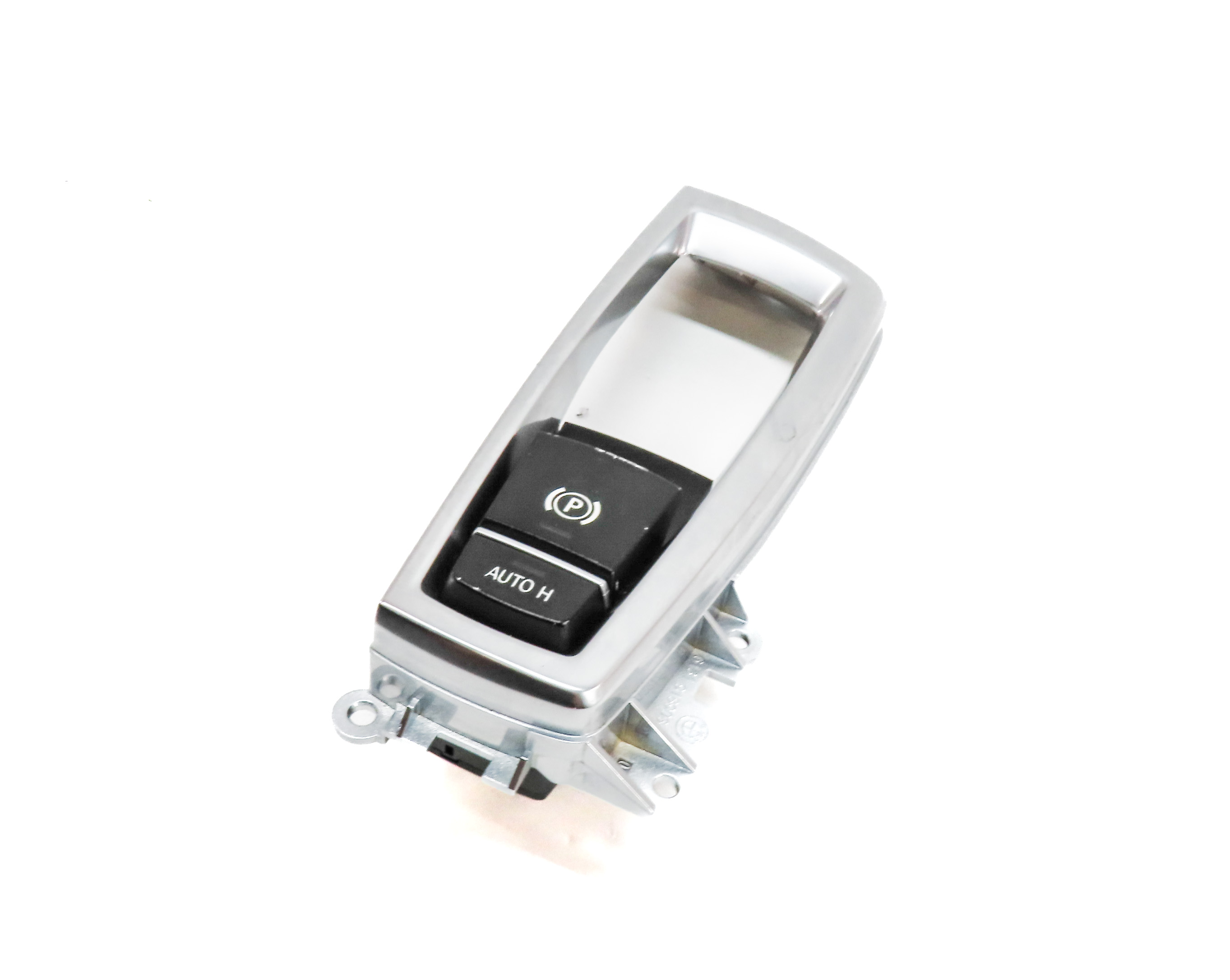 2011 BMW X3 (F25) ELECTRONIC EMERGENCY PARK PARKING BRAKE SWITCH w/ TRIM — exact item pictured