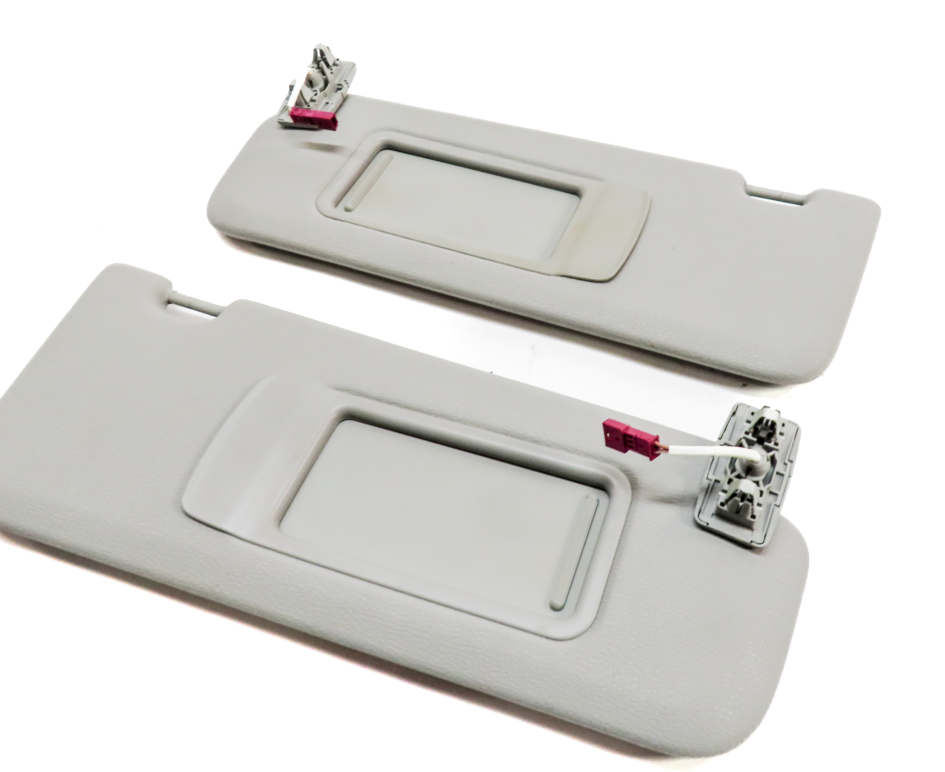 2011-2018 BMW X3 X4 (F25 F26) FRONT LEFT & RIGHT SUNVISOR SHADE SET (Black) — exact item pictured