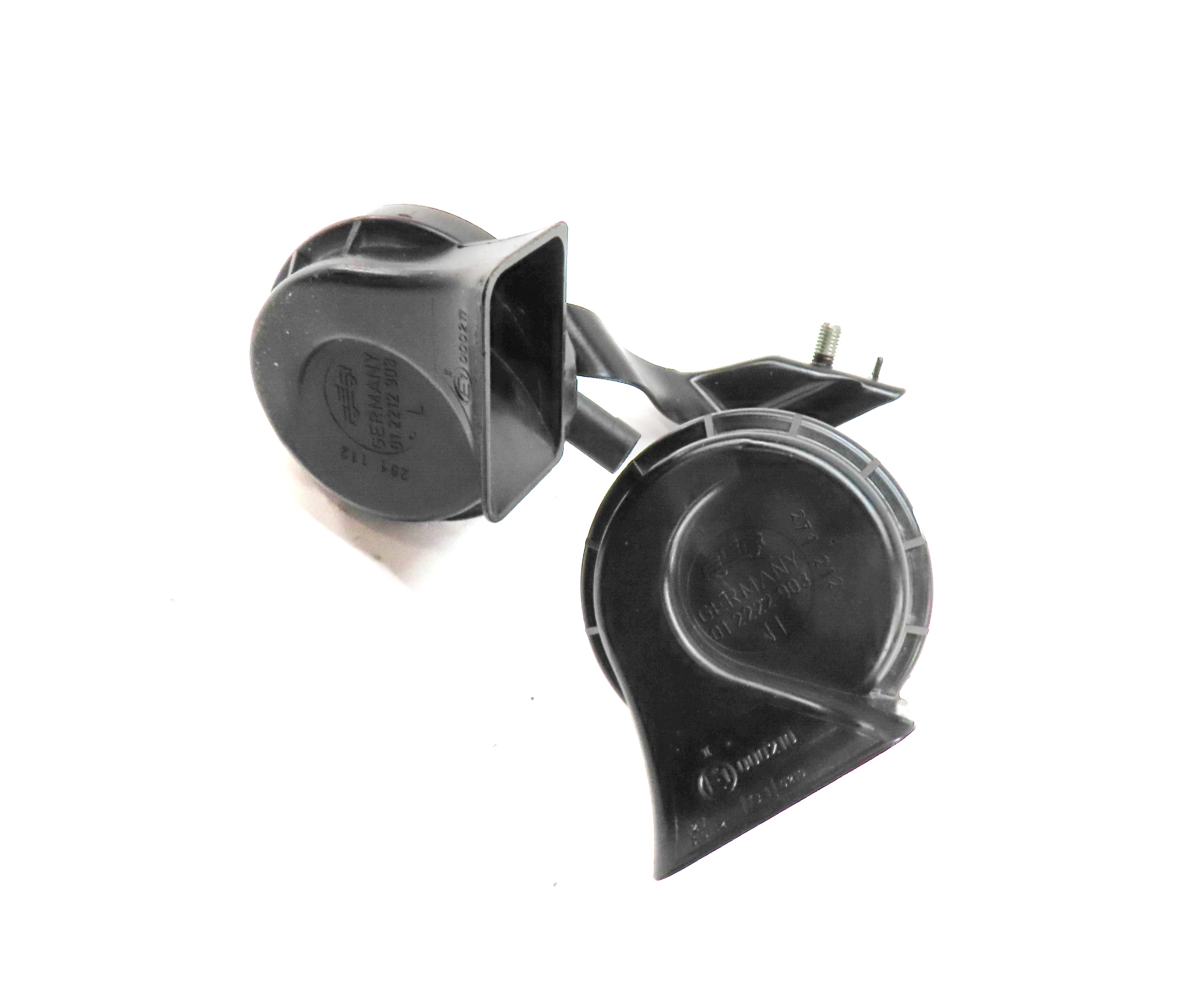1999-2004 PORSCHE 911 BOXSTER 986 996 HIGH & LOW TONE NOTE HORN SET/2 — exact item pictured