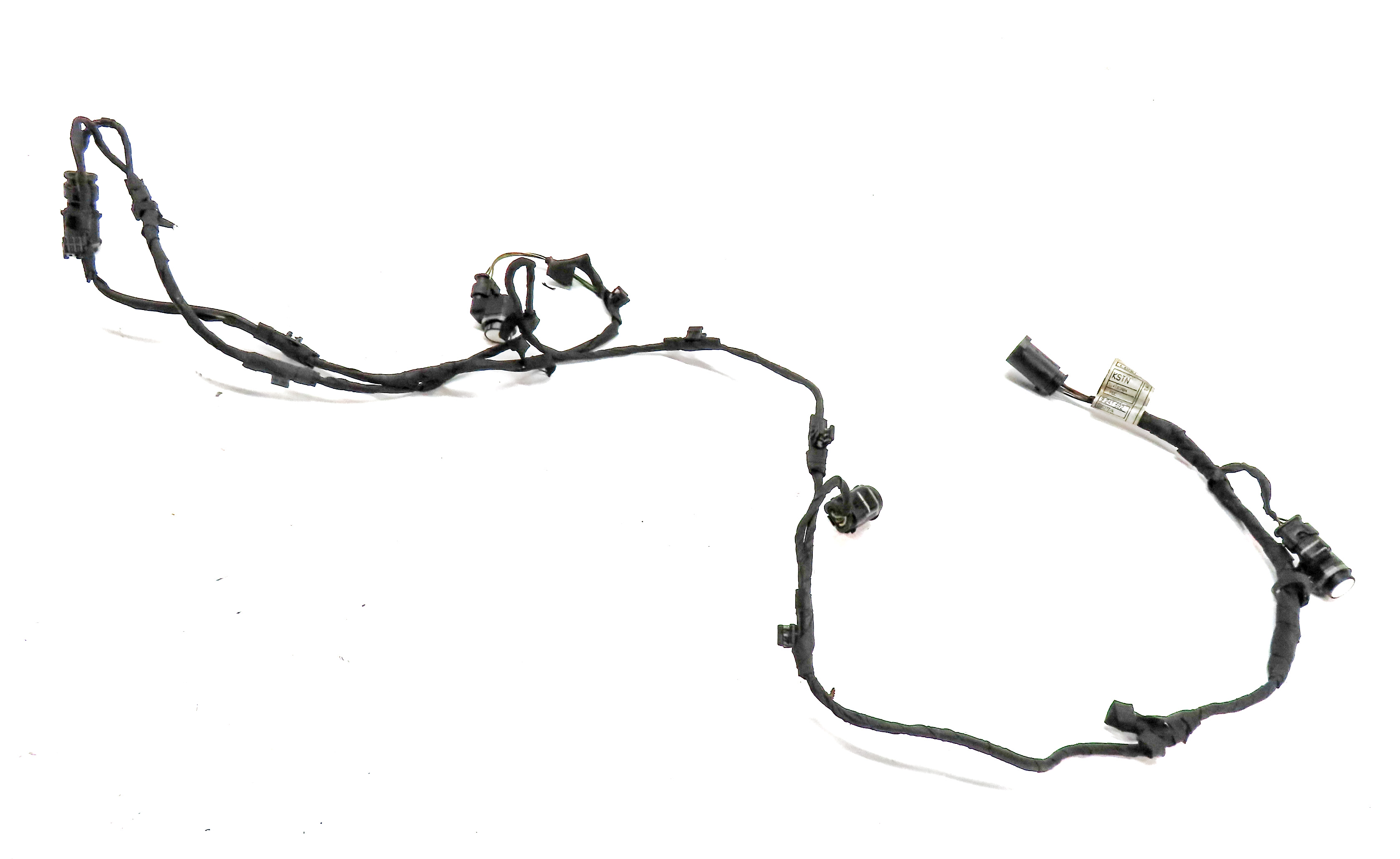 12 BMW 528I F10 FRONT PARK ASSIST PDC DISTANCE CONTROL SENSOR WIRE SET/4 (White) — exact item pictured