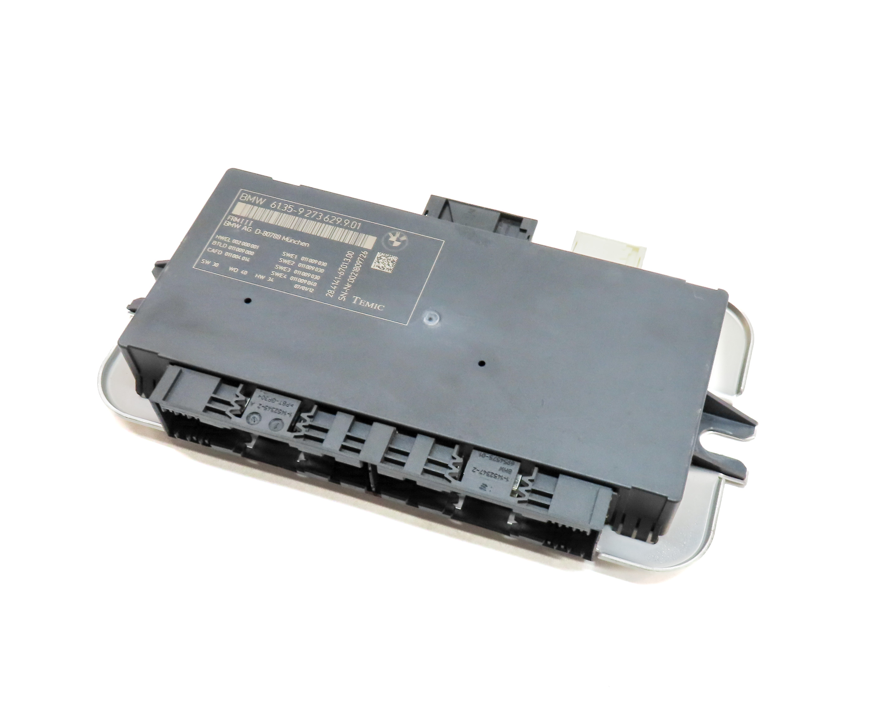 10-17 BMW 5 6 7 M5 X3 X4 (F06 F10 F12 F25 F26) FRM III BODY LIGHT CONTROL MODULE — exact item pictured