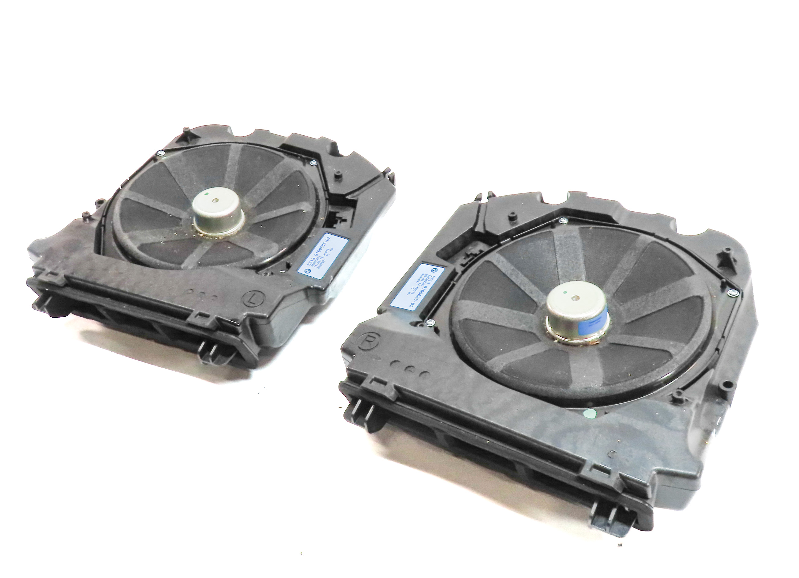2012 BMW 528I (F10) RADIO STEREO AUDIO SOUND SYSTEM SUBWOOFER SPEAKER SET/2 — exact item pictured