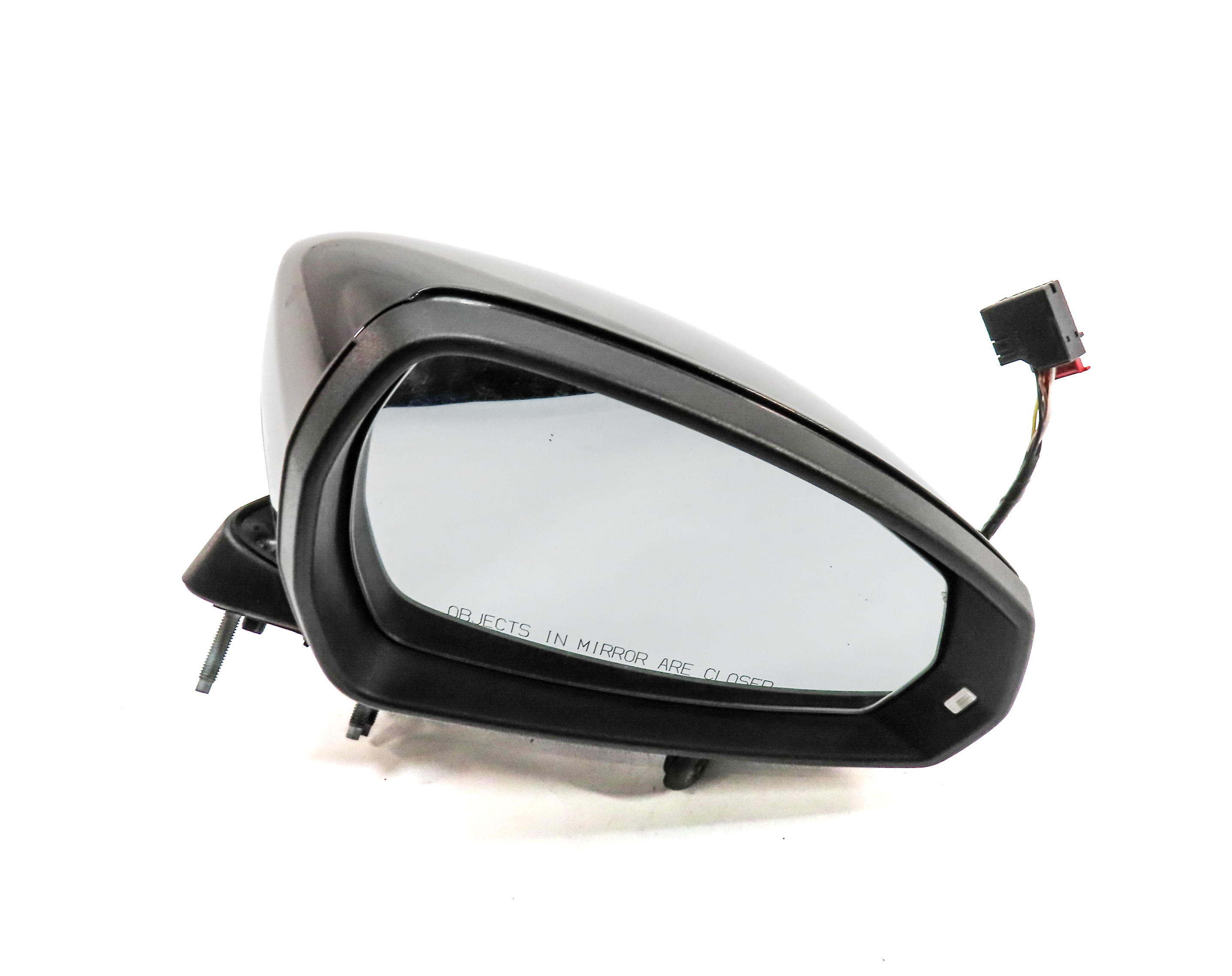 15-18 AUDI A3 S3 (8V) RIGHT PASSENGER MANUAL FOLD HEATED DOOR MIRROR (Black) — exact item pictured