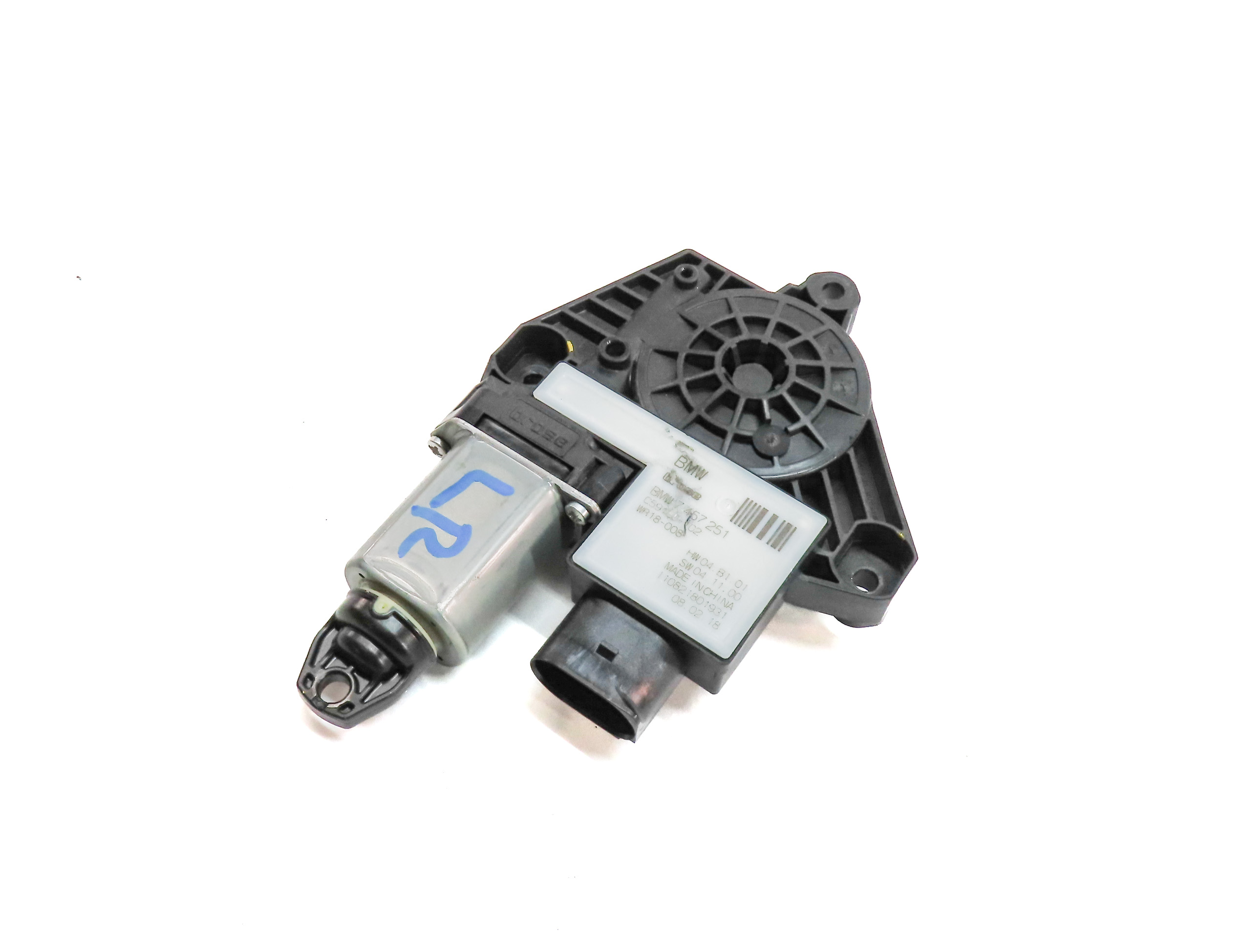 2016-2023 BMW 5 7 X3 X4 SERIES (G01 G02 G11 G30) REAR LEFT DOOR WINDOW MOTOR — exact item pictured