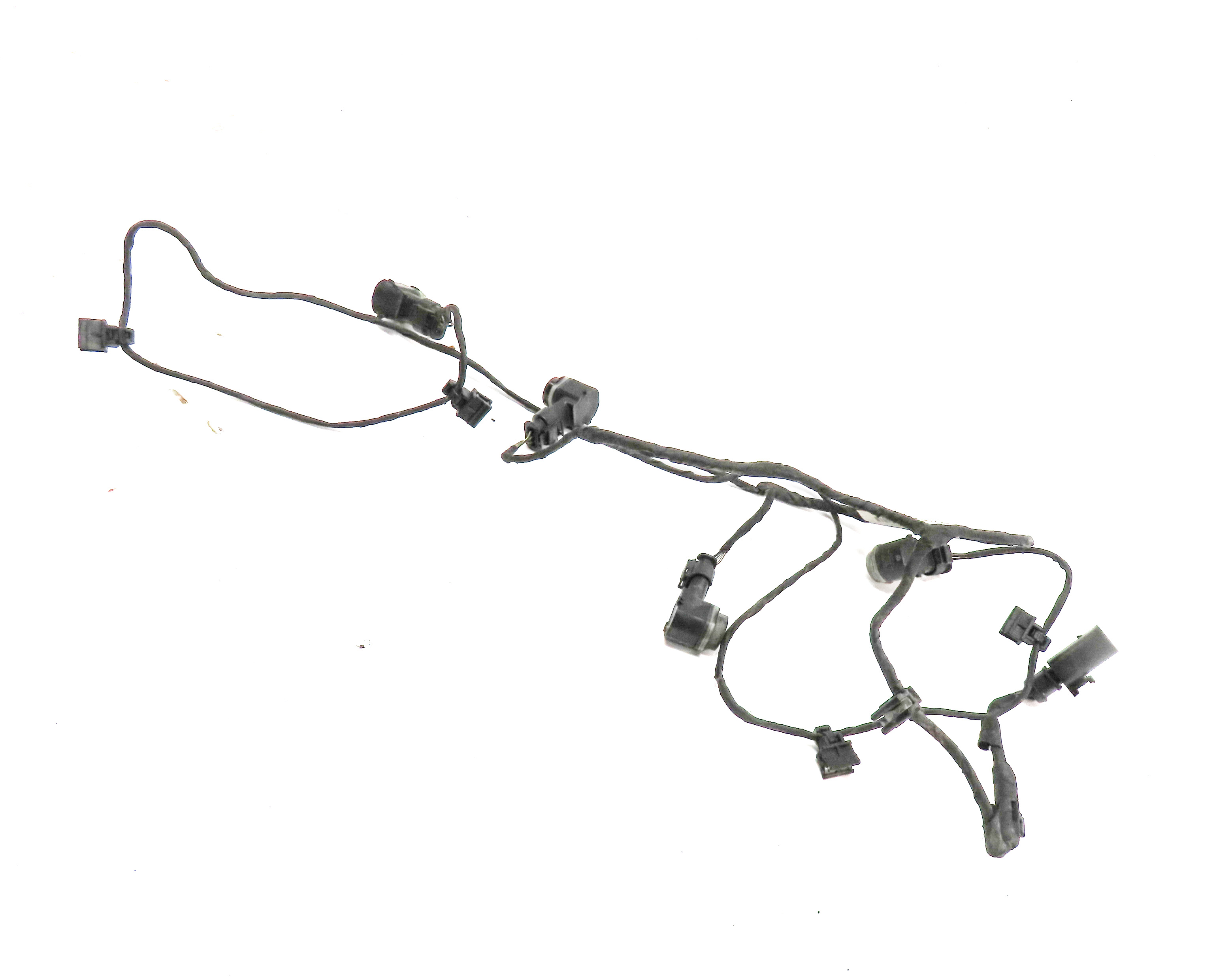 13 AUDI Q5 B8 8R FRONT PARK ASSIST PDC DISTANCE CONTROL WIRE SENSOR SET (White) — exact item pictured