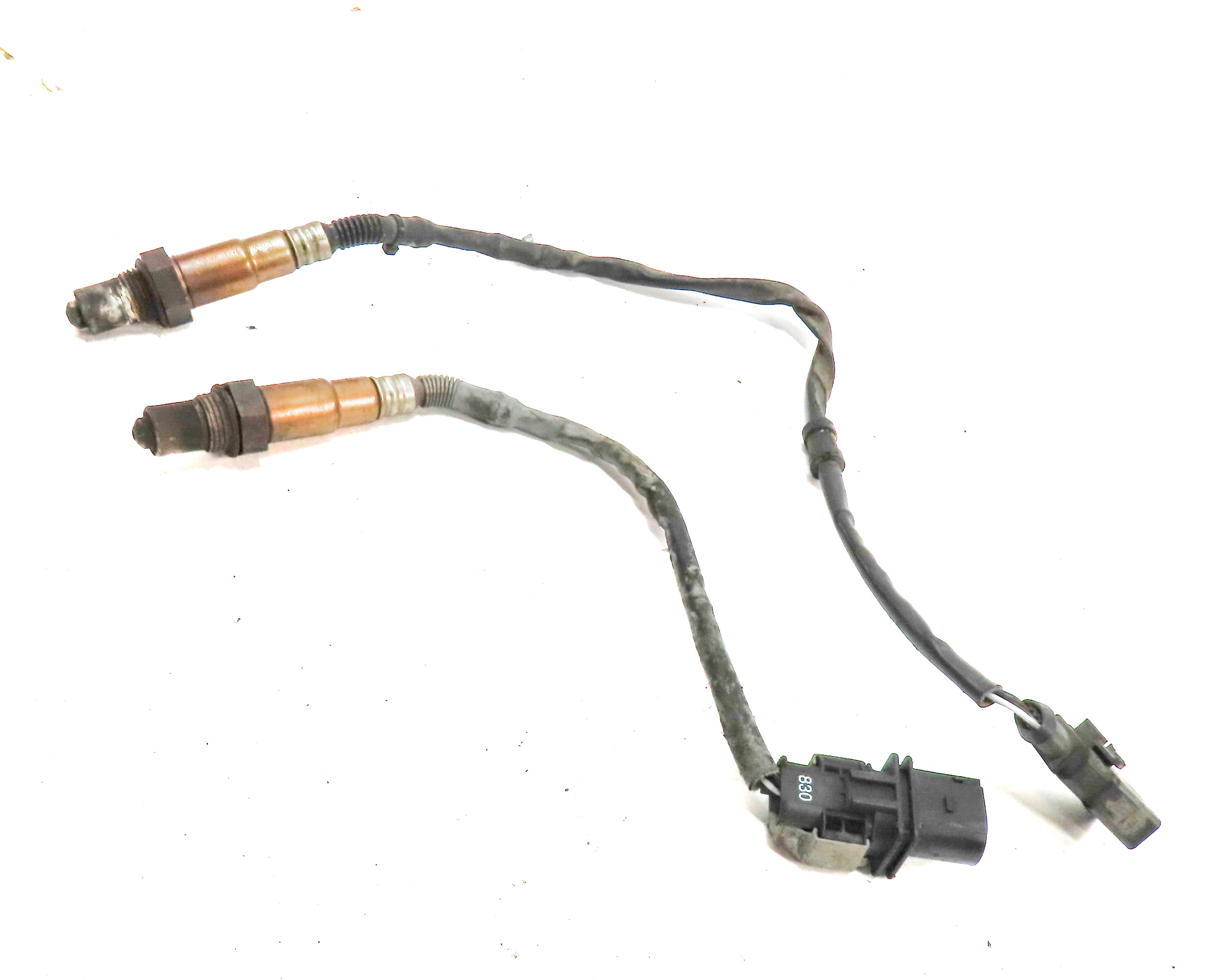 2013 AUDI Q5 (B8 8R) 2.0L (CPMA) ENGINE OXYGEN O2 LAMBDA PROBE WIRE SENSOR SET/2 — exact item pictured