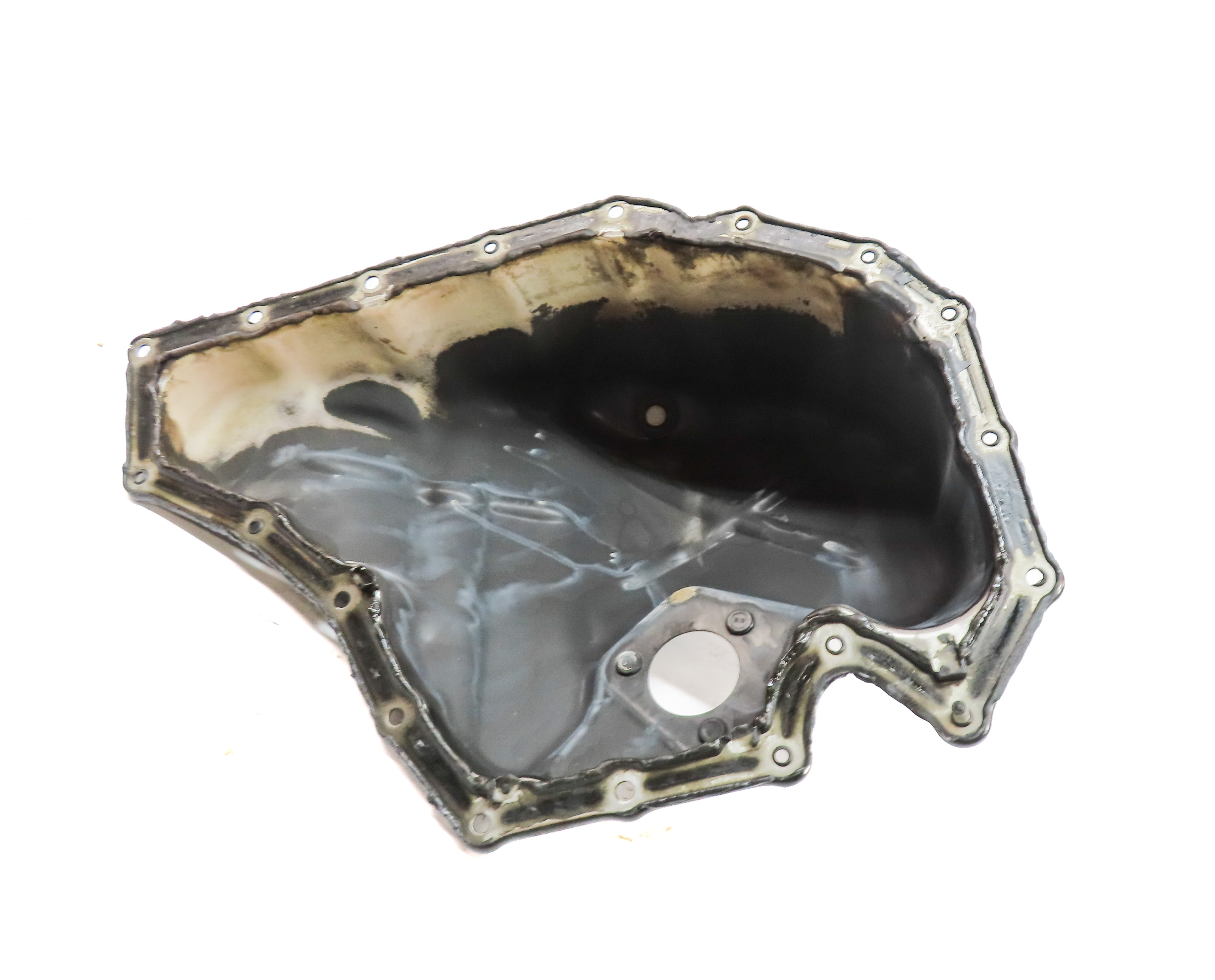 13-17 AUDI A4 A5 A6 Q5 (B8 C7 8K 8T 8R) 2.0L TURBO ENGINE LOWER OIL FLUID PAN — exact item pictured