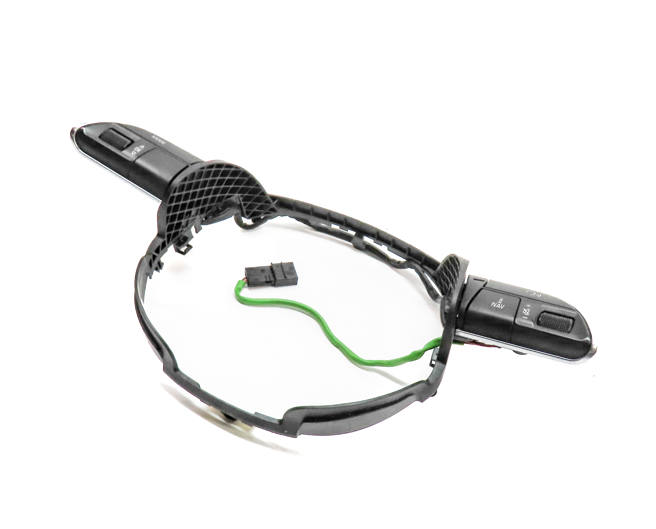 13 AUDI Q5 (B8 8R) DRIVER STEERING WHEEL MEDIA PHONE OPTION SELECT SWITCH SET/2 — exact item pictured