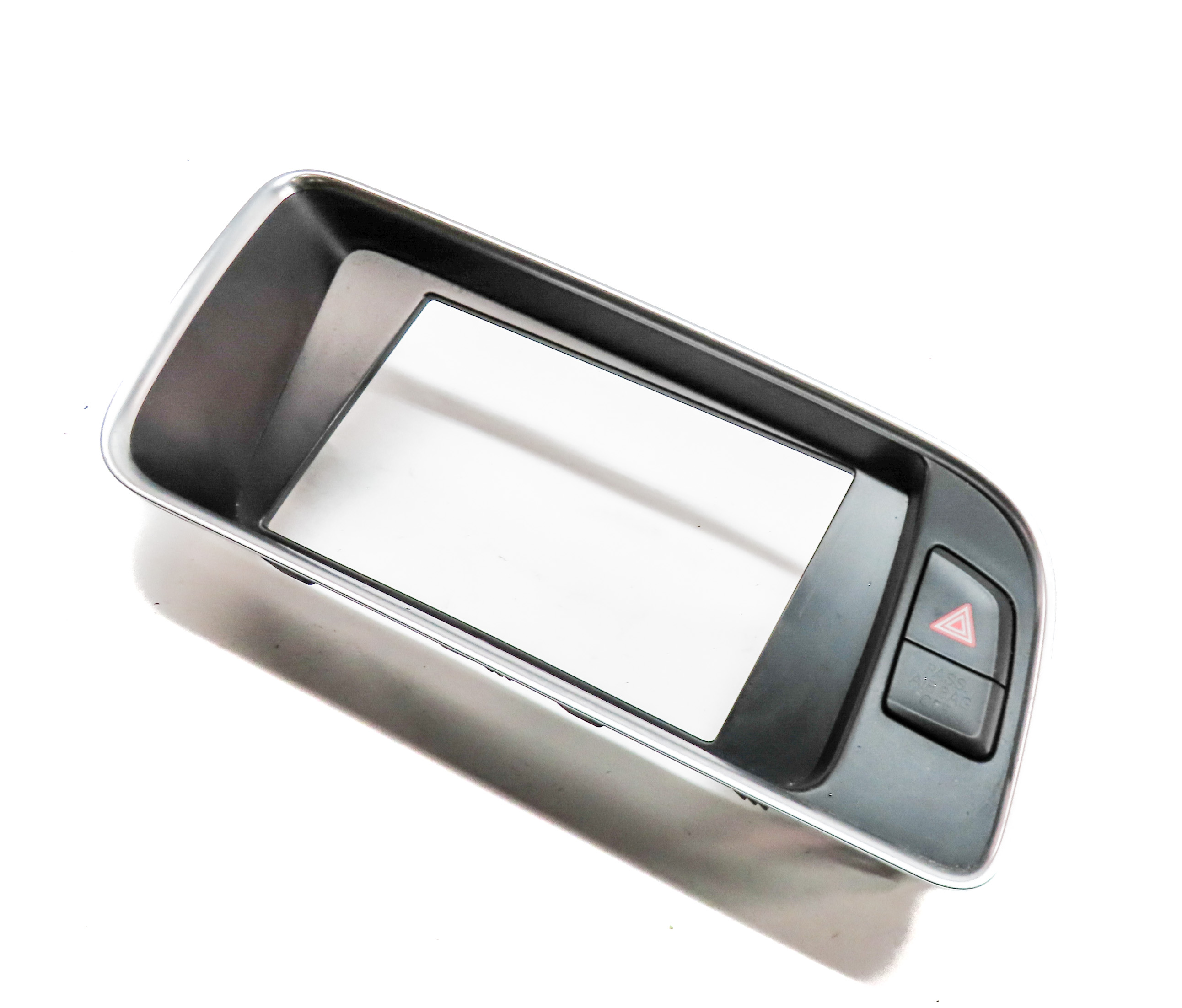 13 AUDI Q5 (B8 8R) FRONT CENTER DASH NAVIGATION MEDIA DISPLAY SCREEN TRIM BEZEL — exact item pictured